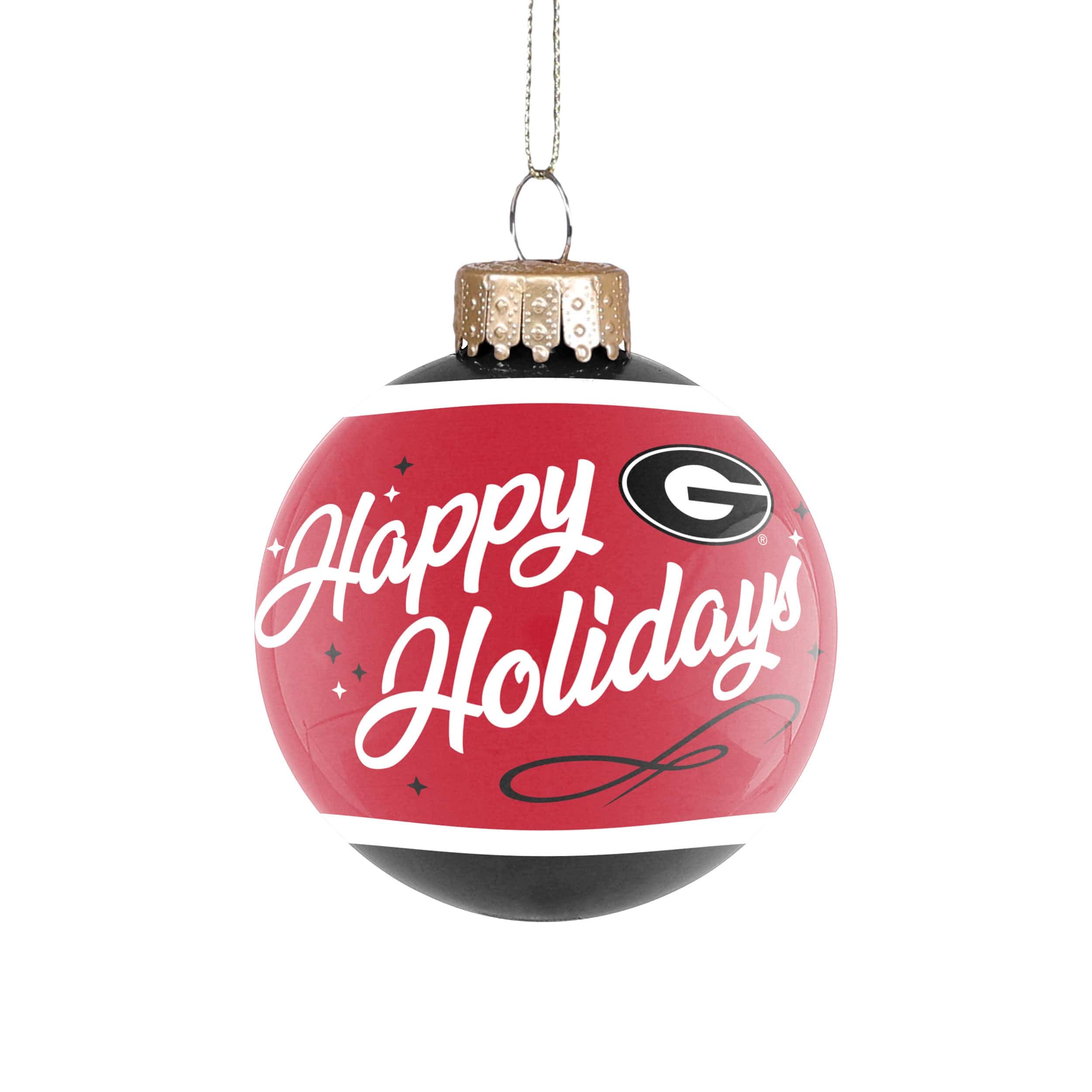Georgia Bulldogs NCAA 2021 Football National Champions Glass Ball Ornament - Image 2