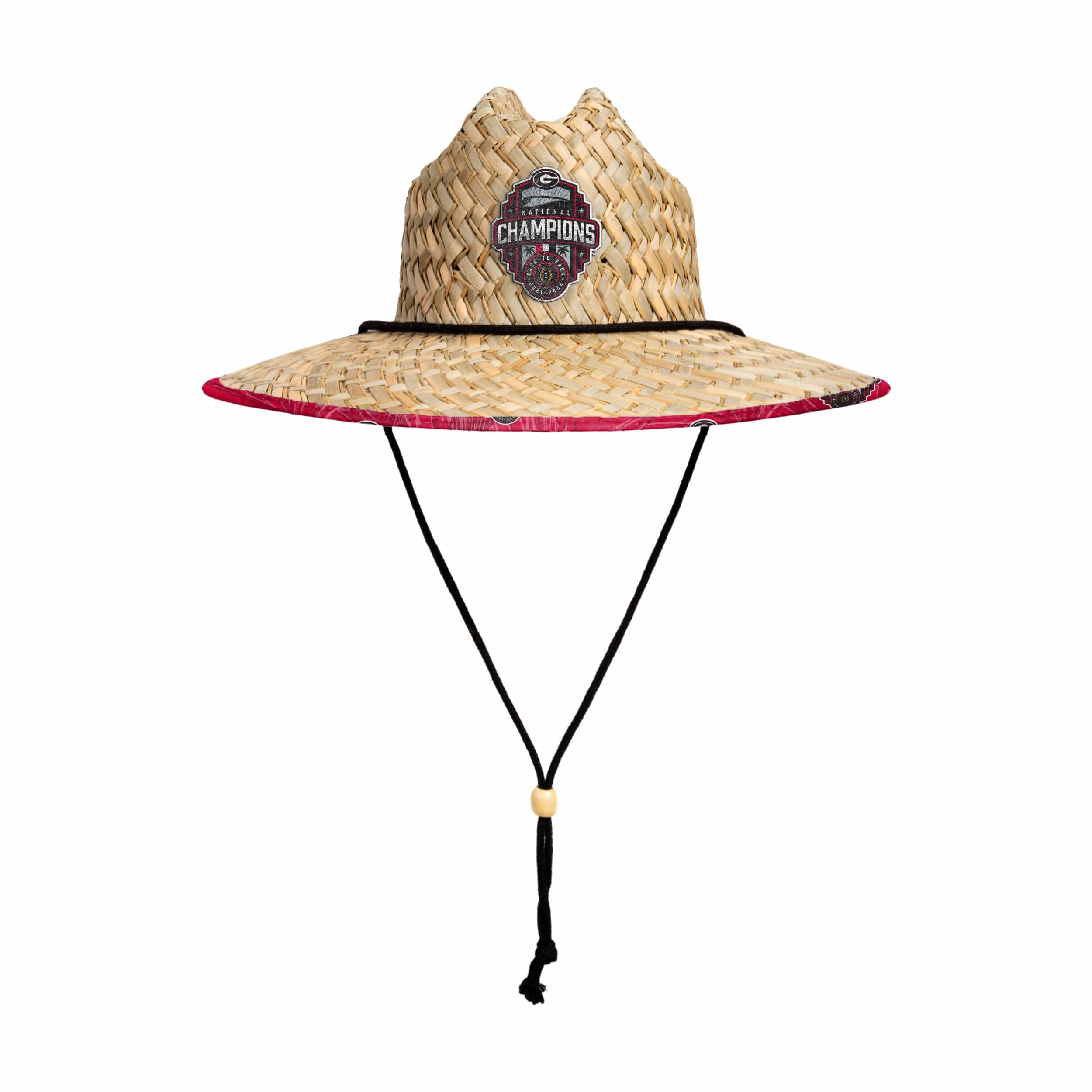 Georgia Bulldogs NCAA 2022 Football National Champions Straw Hat - Image 3