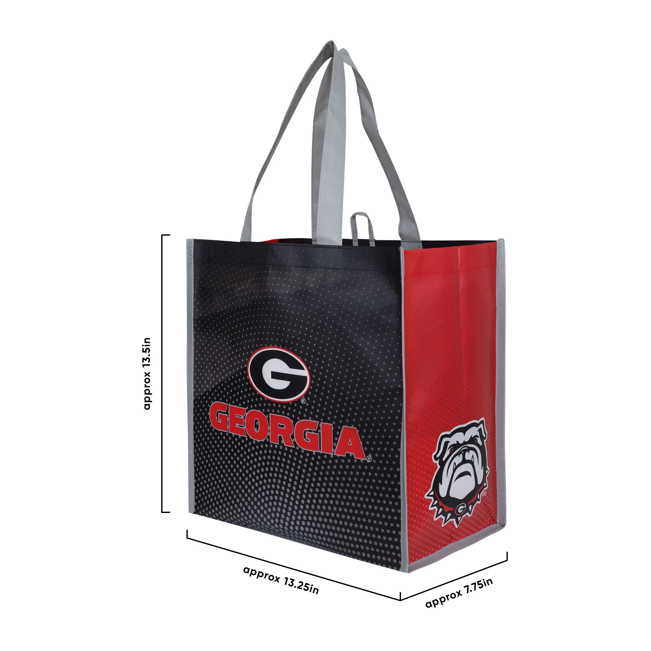 Georgia Bulldogs NCAA 4 Pack Reusable Shopping Bag - Image 3