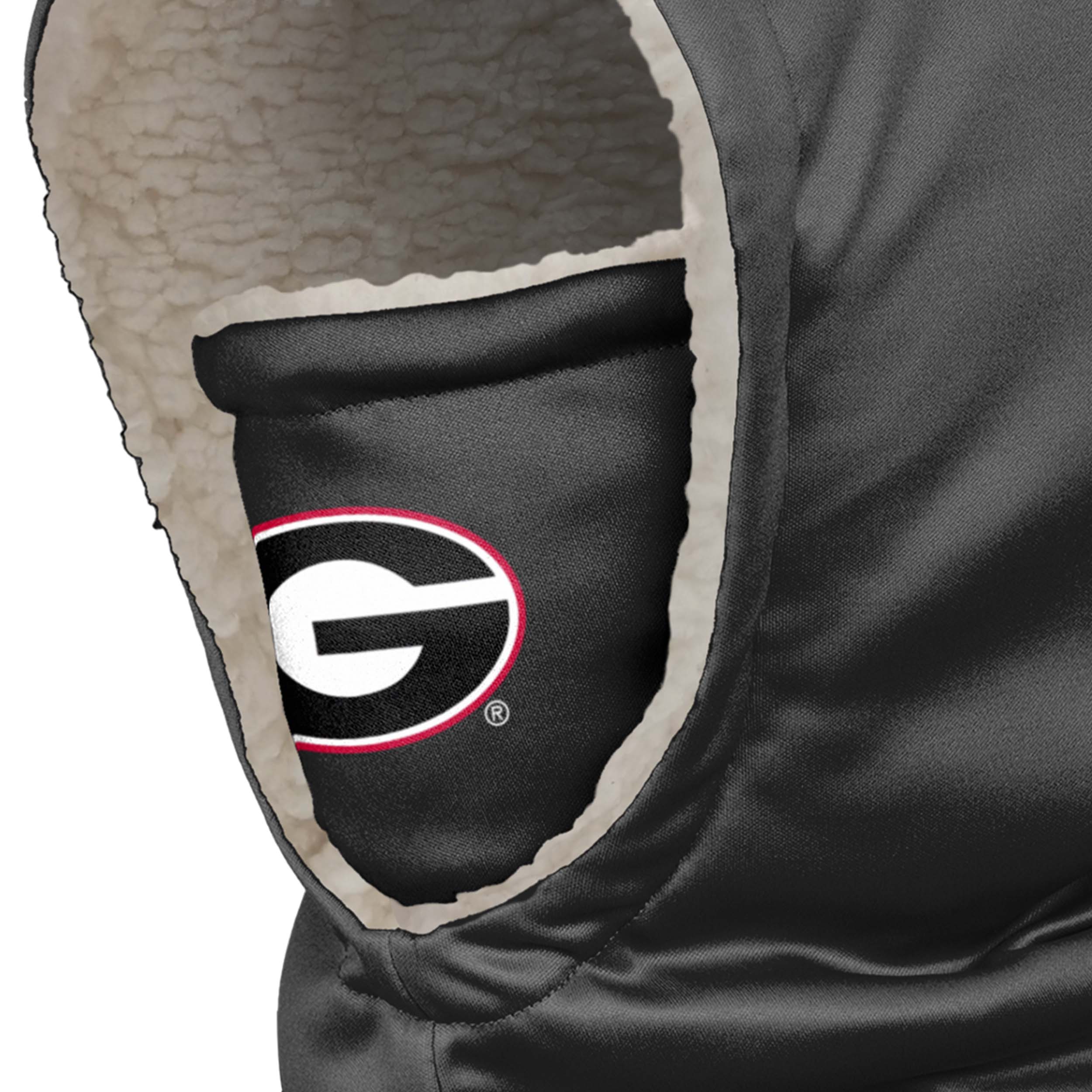 Georgia Bulldogs NCAA Black Hooded Gaiter - Image 3