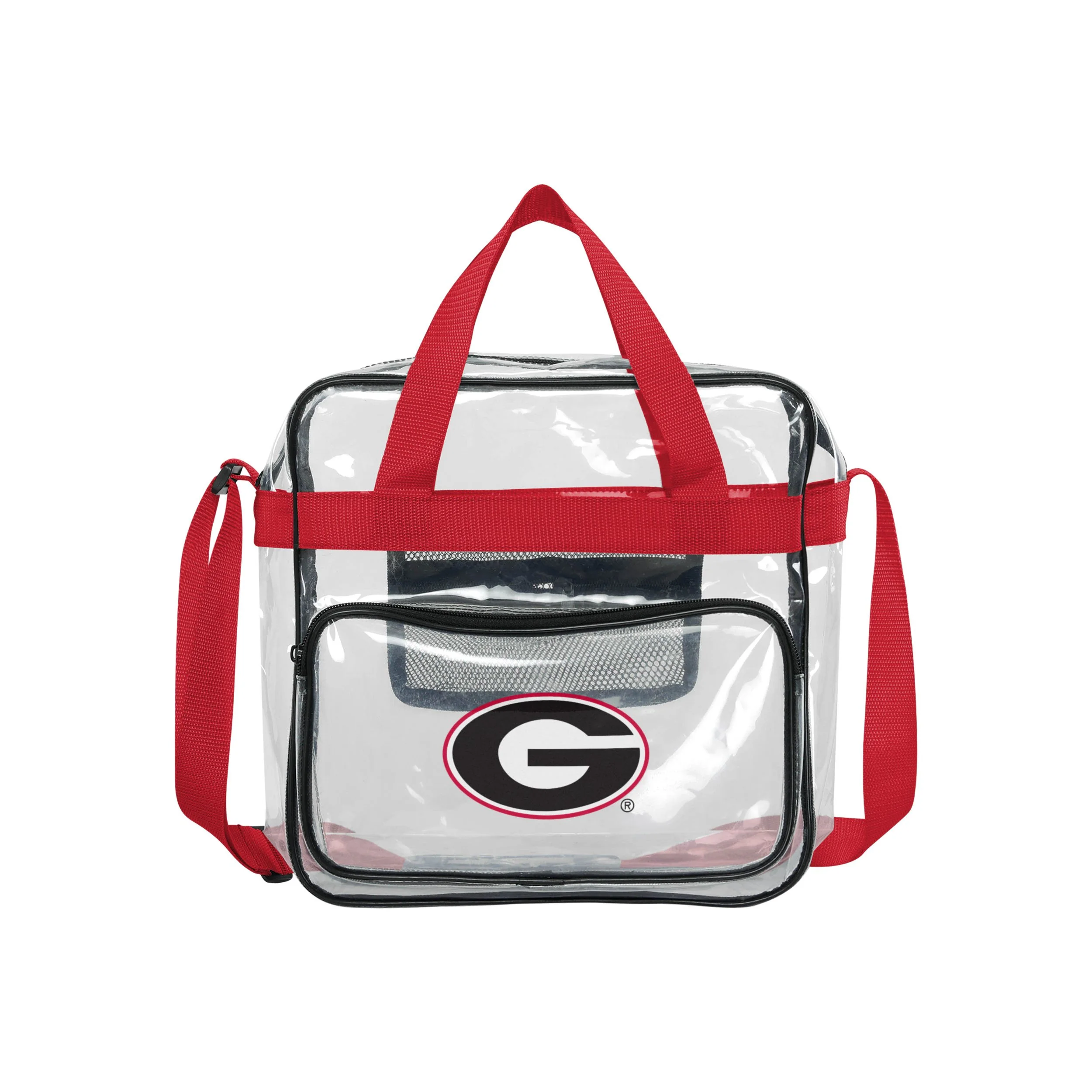 Georgia Bulldogs NCAA Clear Messenger Bag