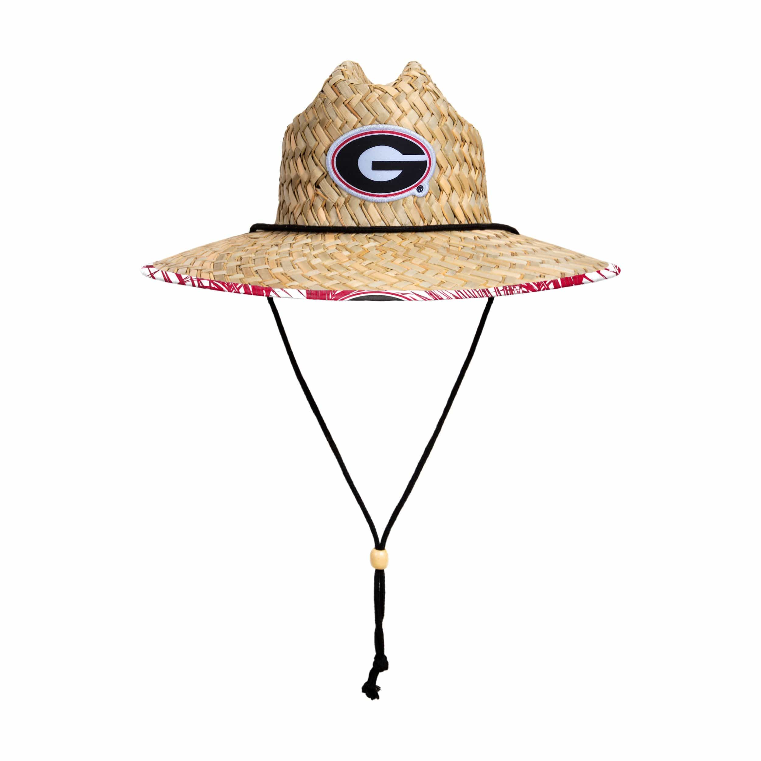 Georgia Bulldogs NCAA Floral Straw Hat - Image 3