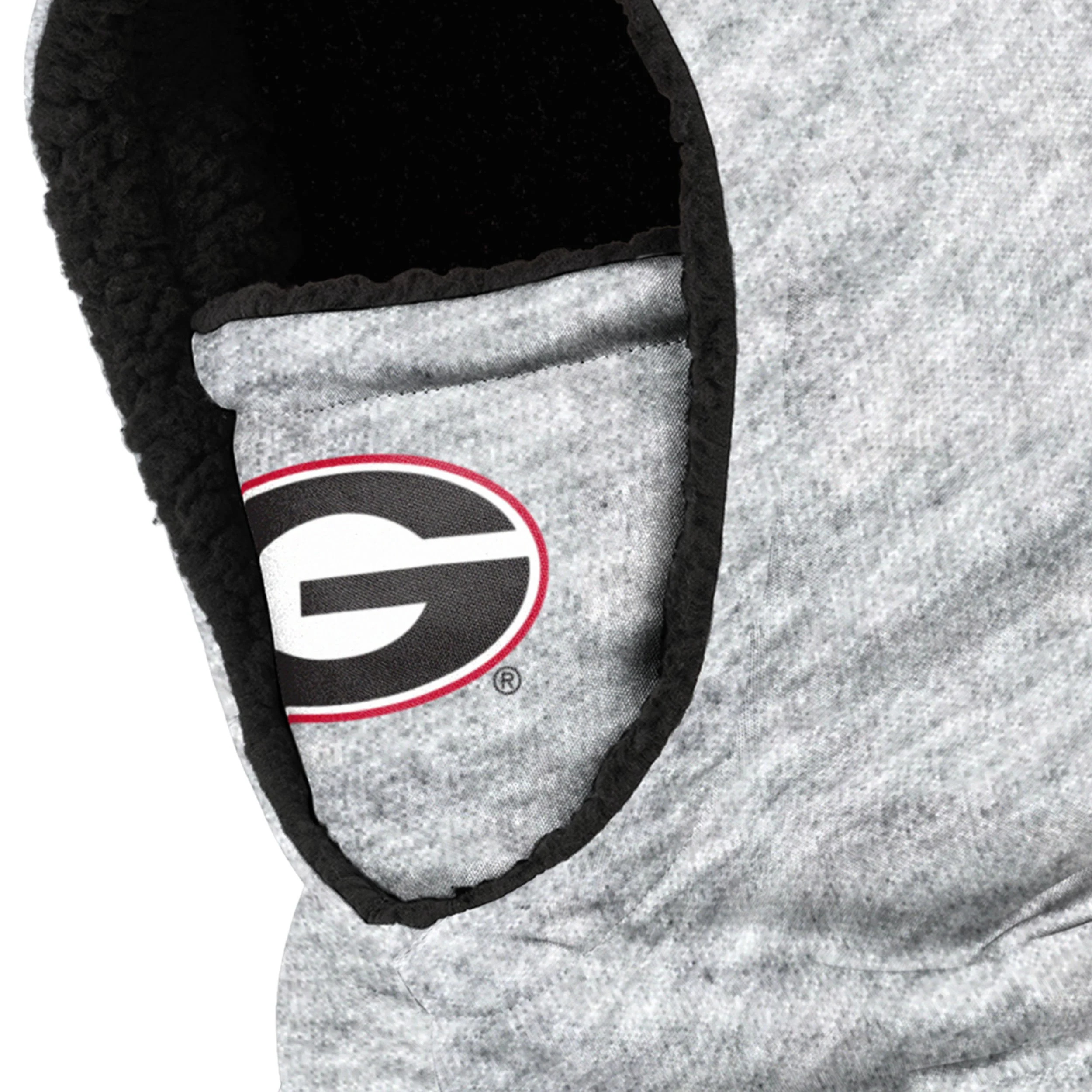 Georgia Bulldogs NCAA Heather Grey Big Logo Hooded Gaiter - Image 3