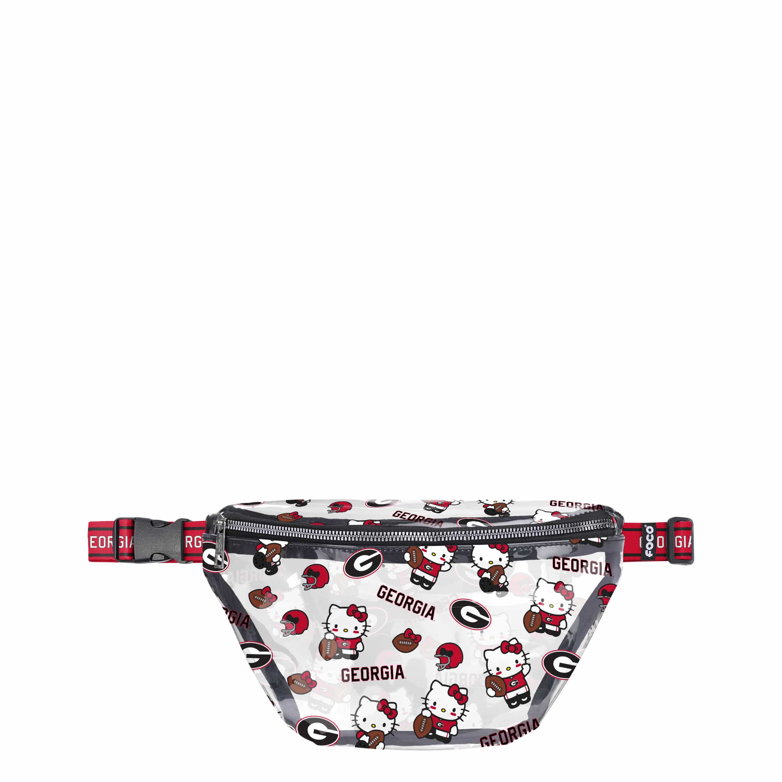 Georgia Bulldogs NCAA Hello Kitty® Clear Fanny Pack (PREORDER - SHIPS MID JULY)