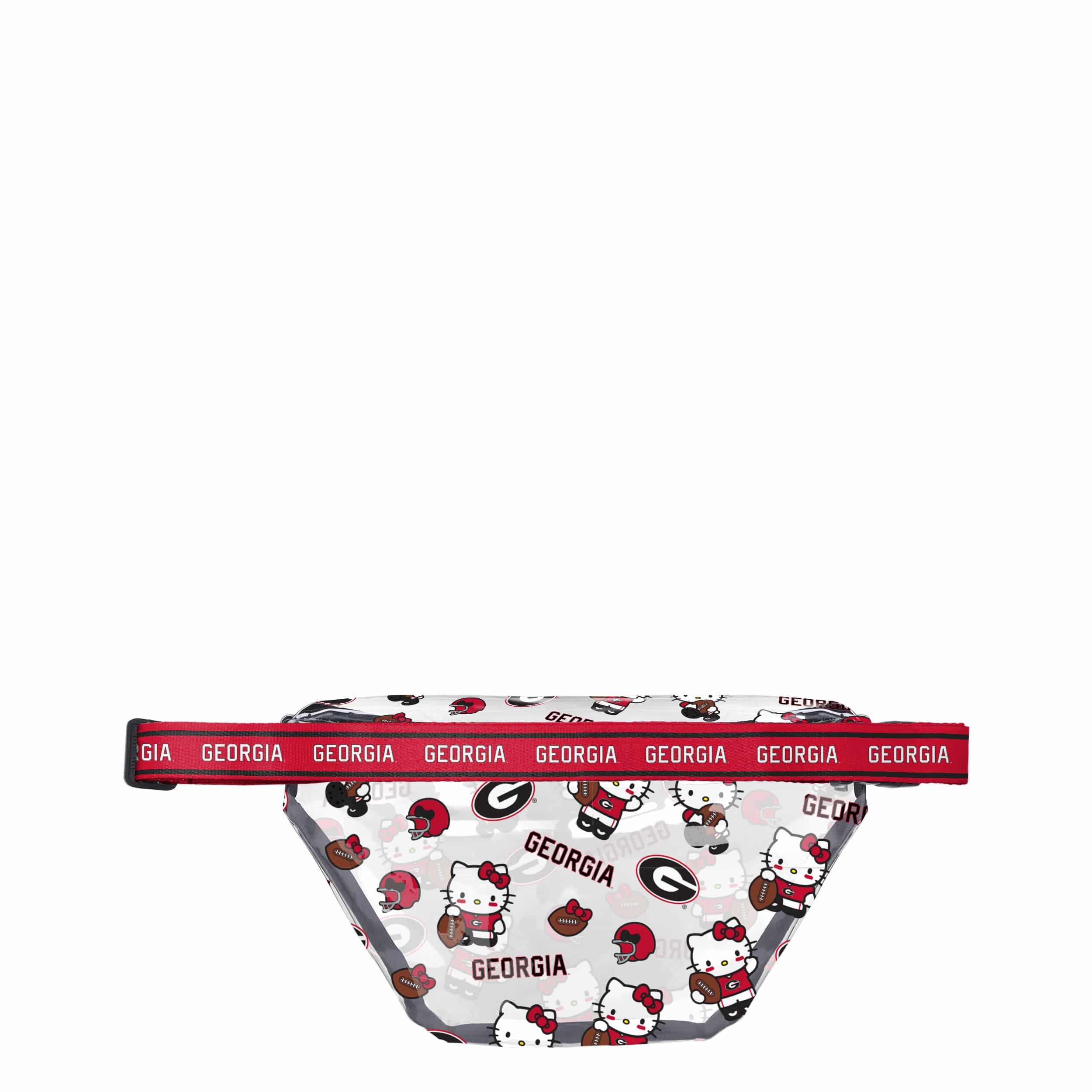 Georgia Bulldogs NCAA Hello Kitty® Clear Fanny Pack (PREORDER - SHIPS MID JULY) - Image 2