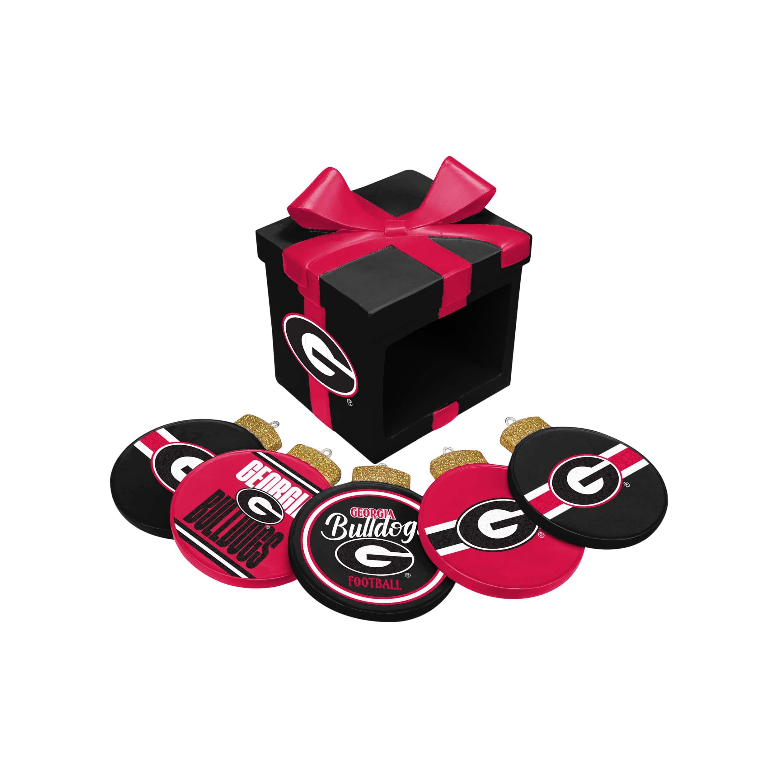 Georgia Bulldogs NCAA Holiday 5 Pack Coaster Set - Image 3