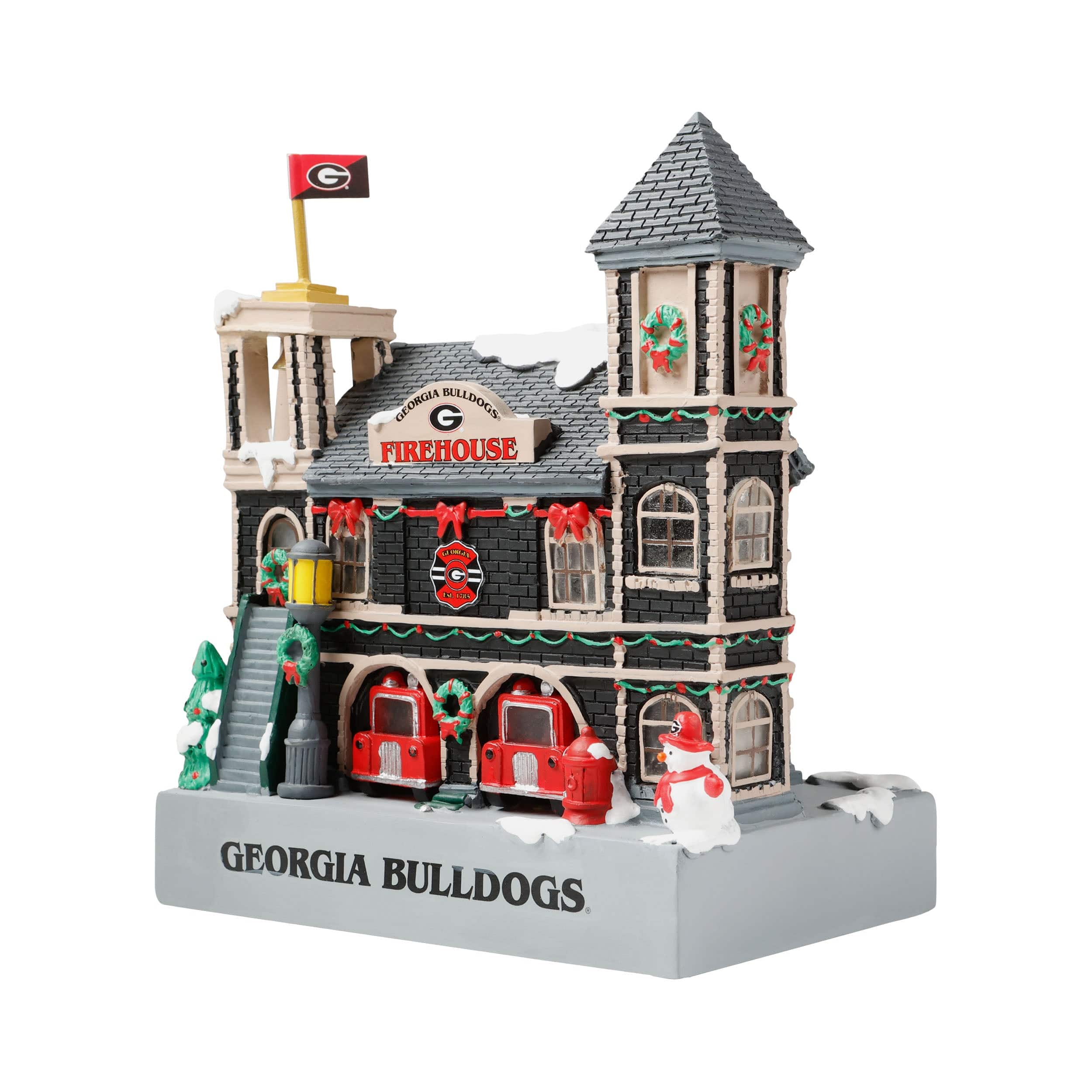 Georgia Bulldogs NCAA Light Up Resin Team Firehouse - Image 4