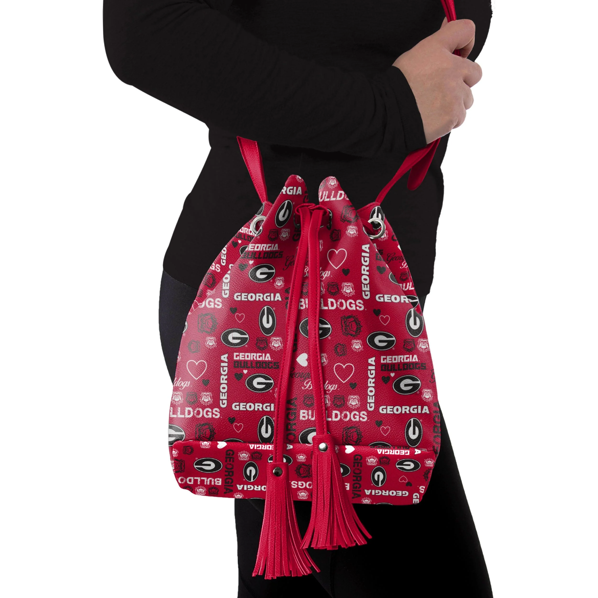 Georgia Bulldogs NCAA Logo Love Cinch Purse - Image 2