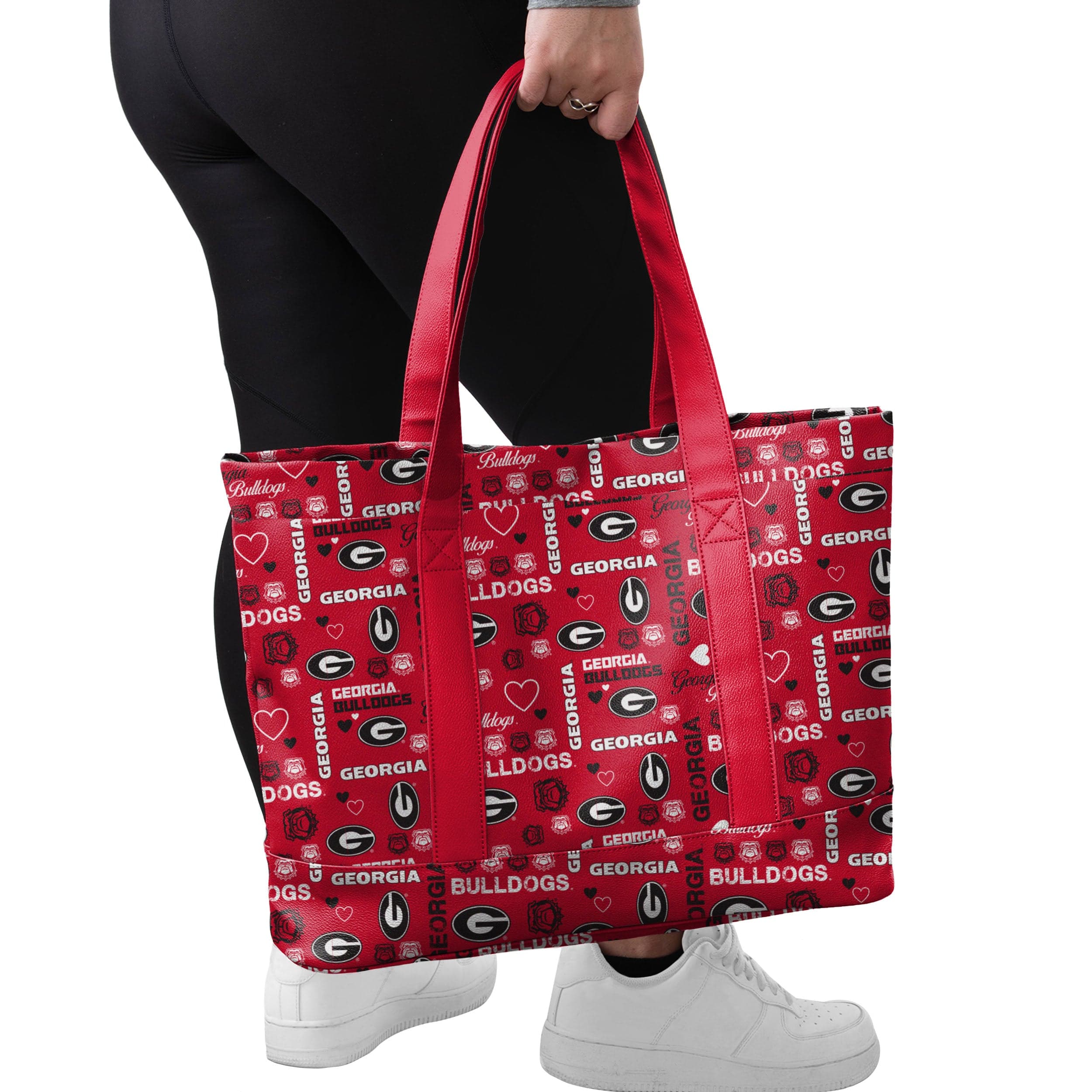 Georgia Bulldogs NCAA Logo Love Tote Bag - Image 4