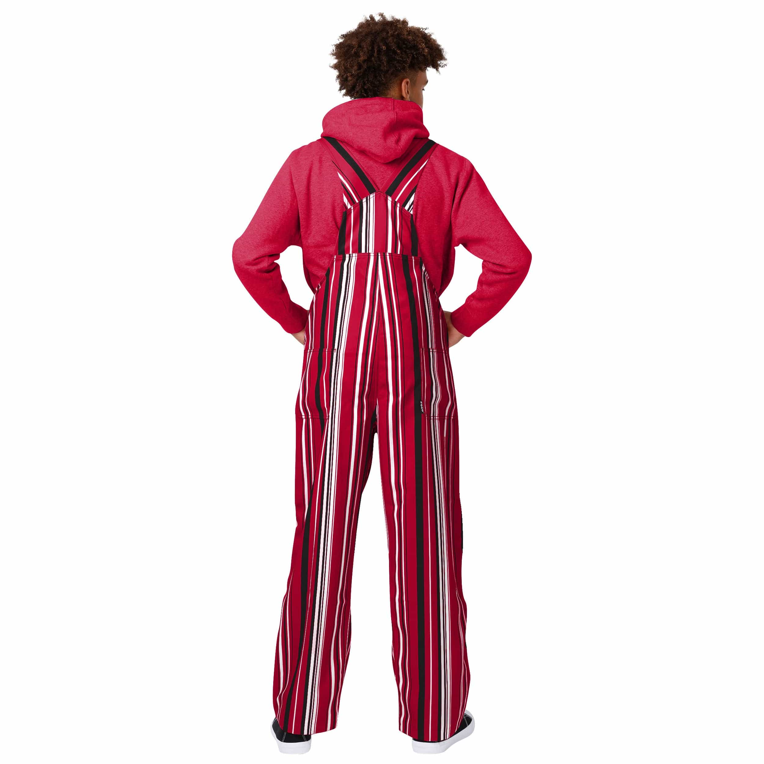 Georgia Bulldogs NCAA Mens Hyper Stripe Bib Overalls - Image 2