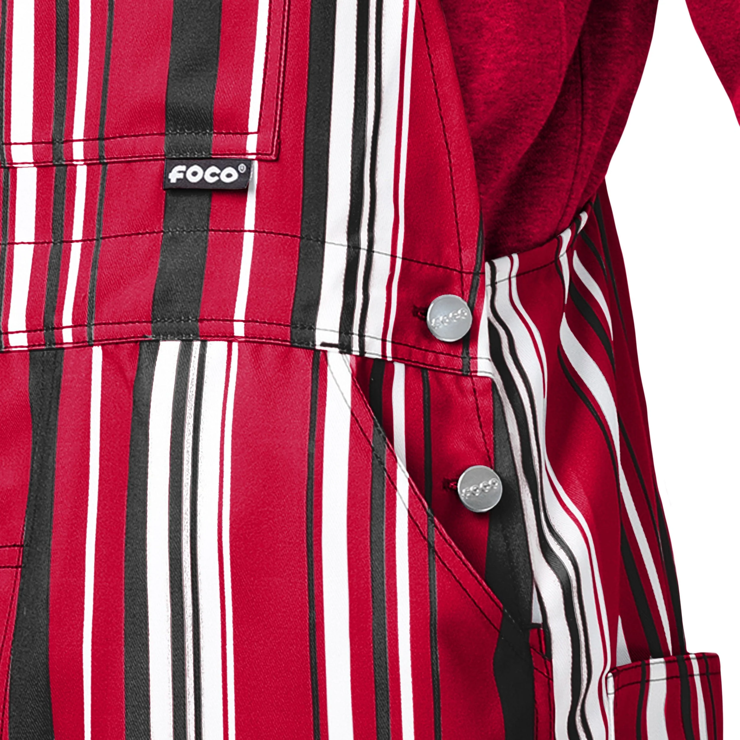 Georgia Bulldogs NCAA Mens Hyper Stripe Bib Overalls - Image 5
