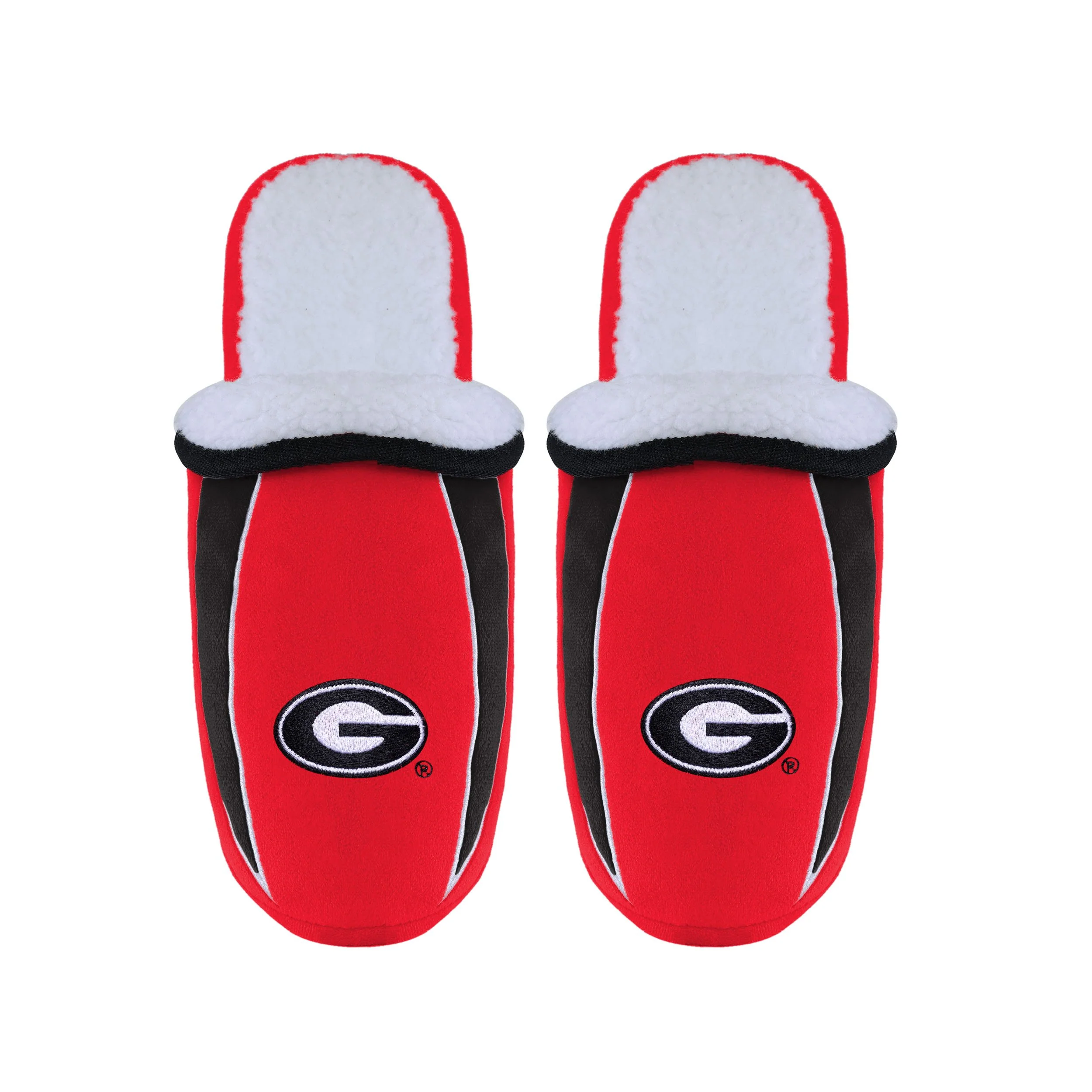 Georgia Bulldogs NCAA Mens Sherpa Slide Slippers - Image 4