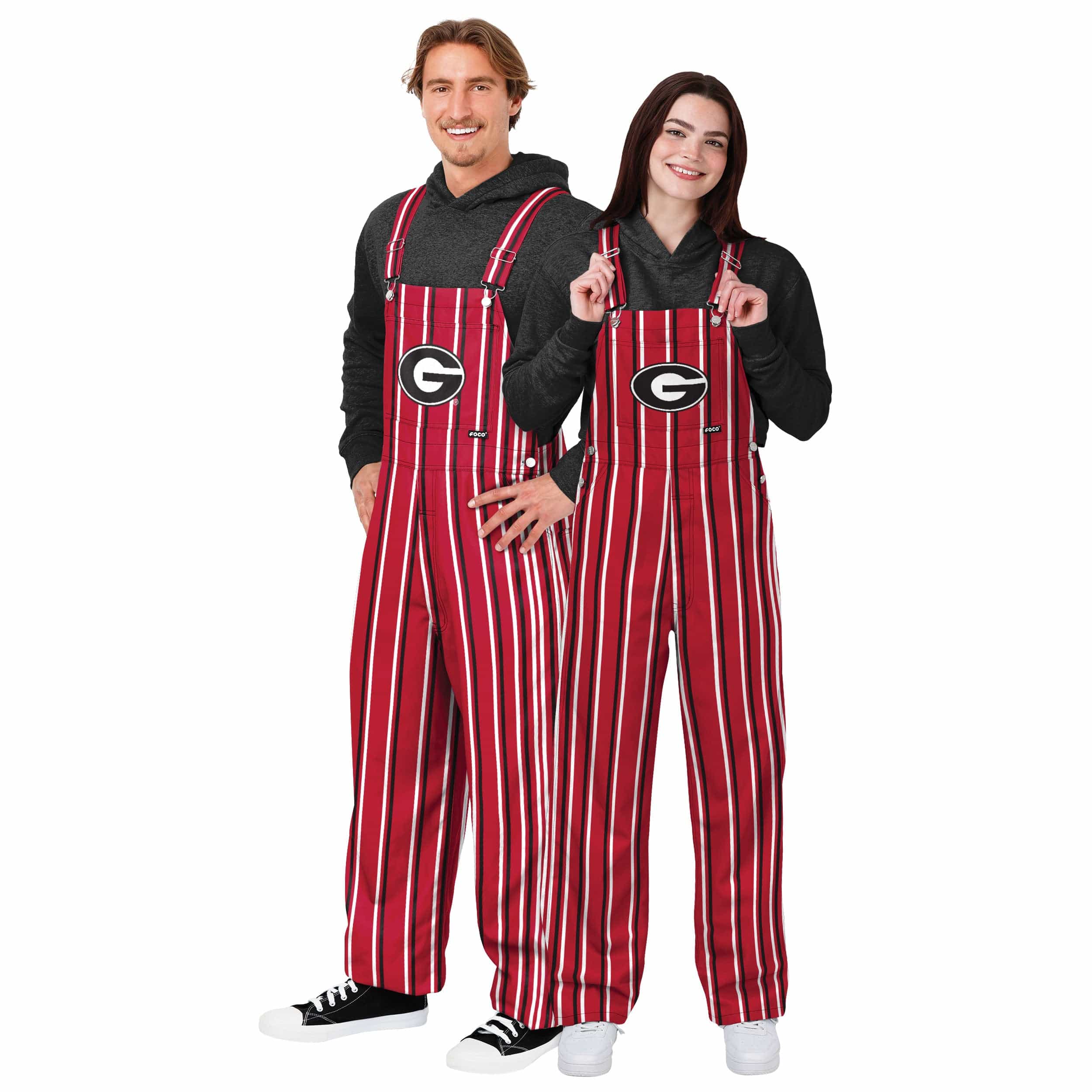 Georgia Bulldogs NCAA Mens Sideline Spirit Bib Overalls - Image 3