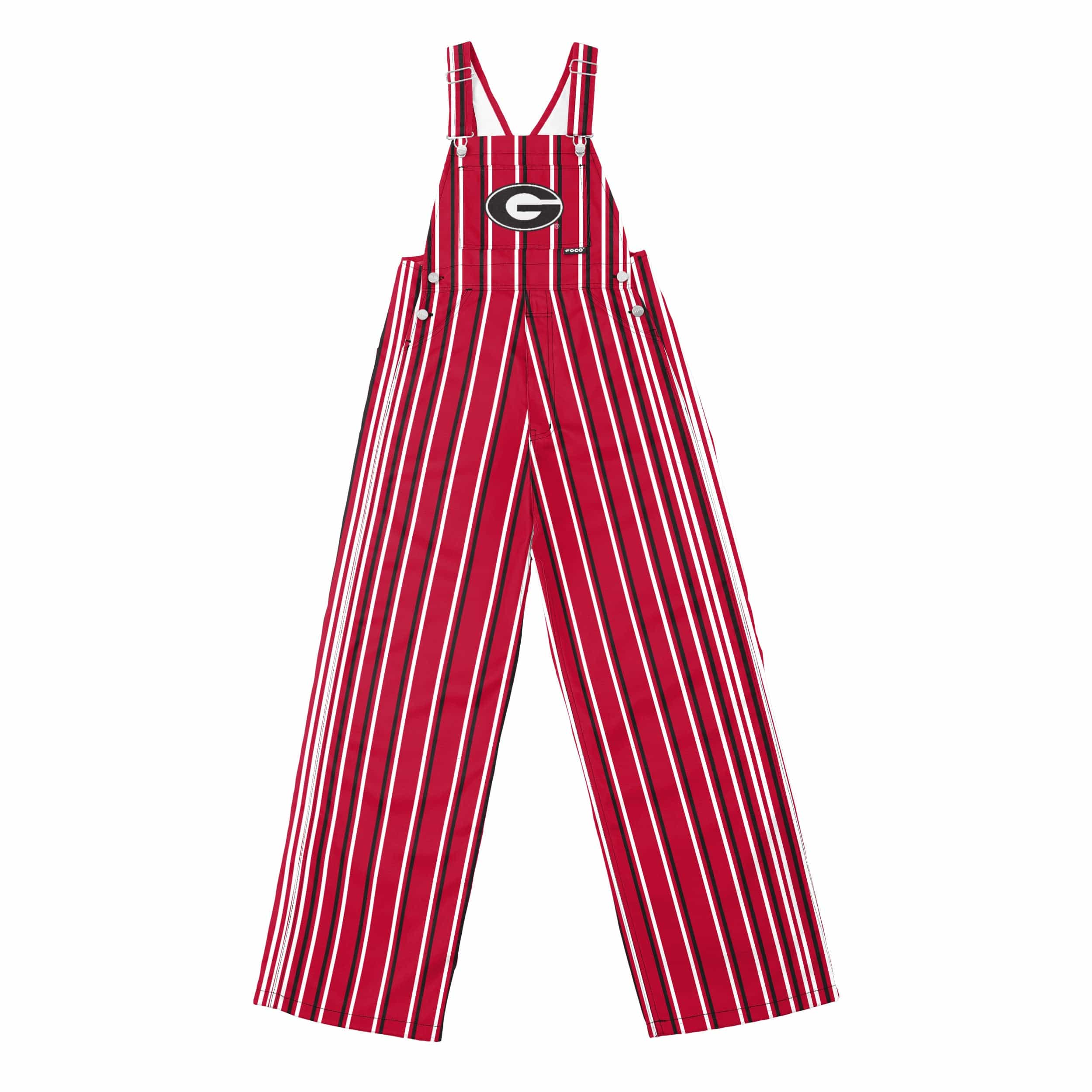 Georgia Bulldogs NCAA Mens Sideline Spirit Bib Overalls - Image 7