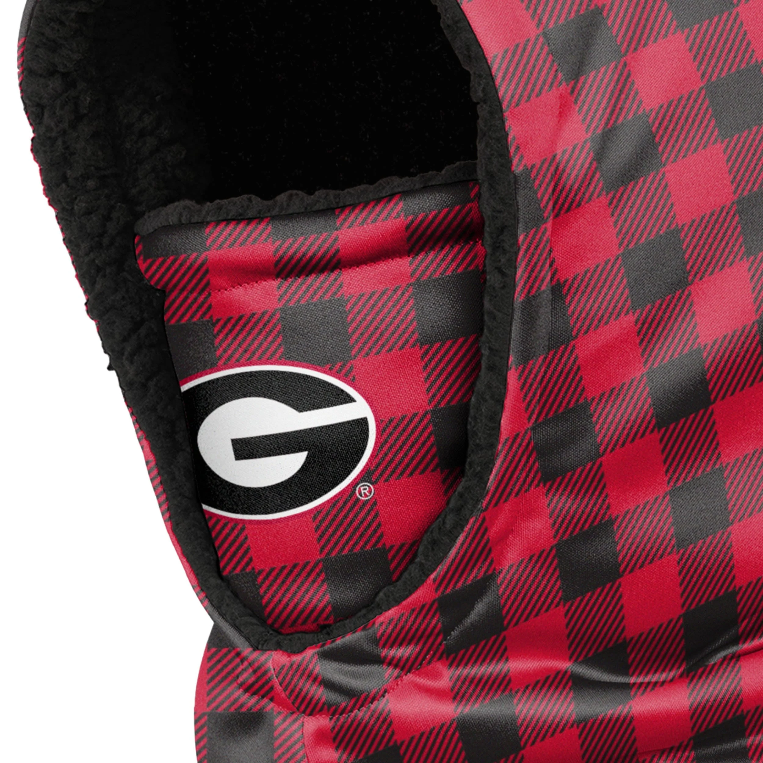 Georgia Bulldogs NCAA Plaid Hooded Gaiter - Image 3