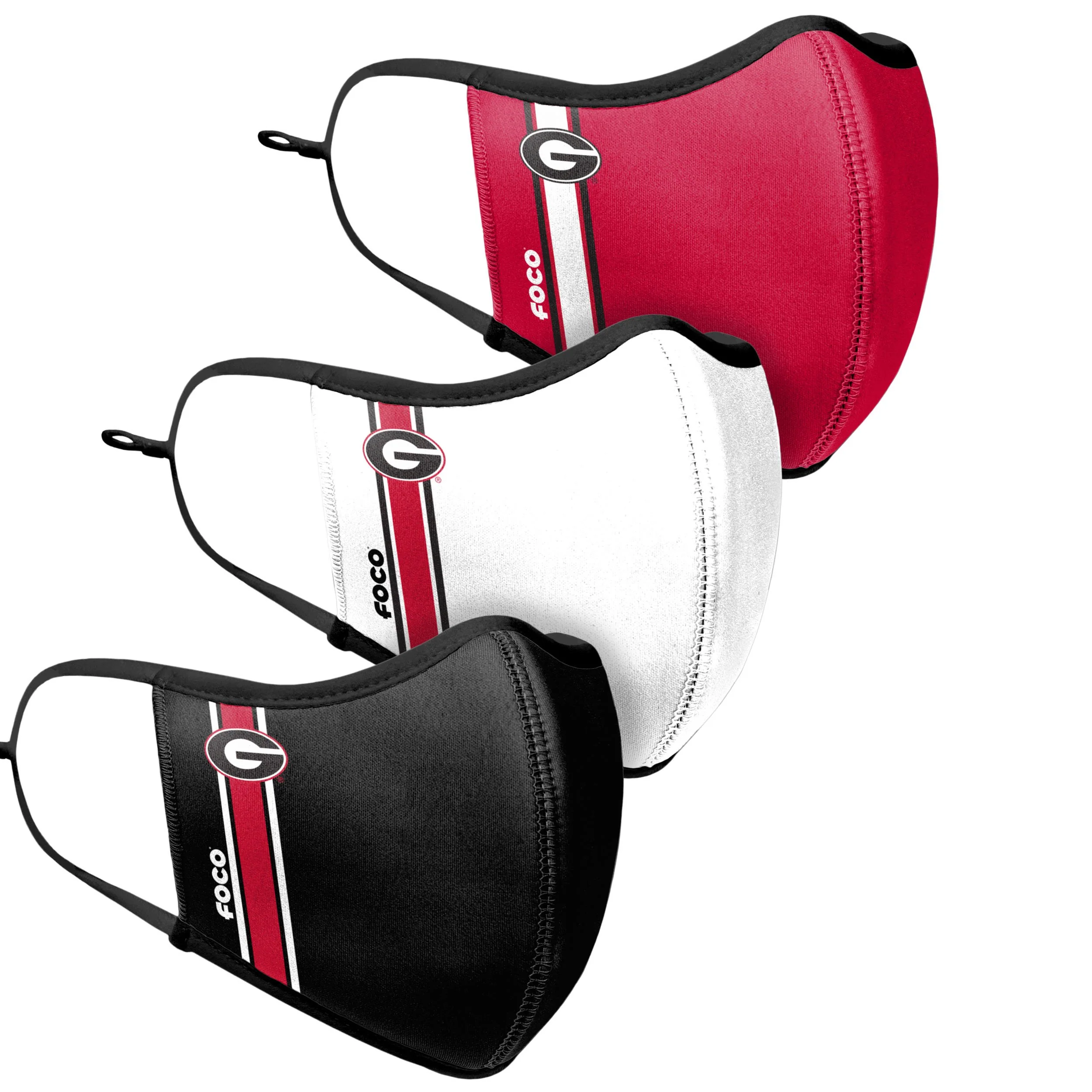 Georgia Bulldogs NCAA Sport 3 Pack Face Cover - Image 3