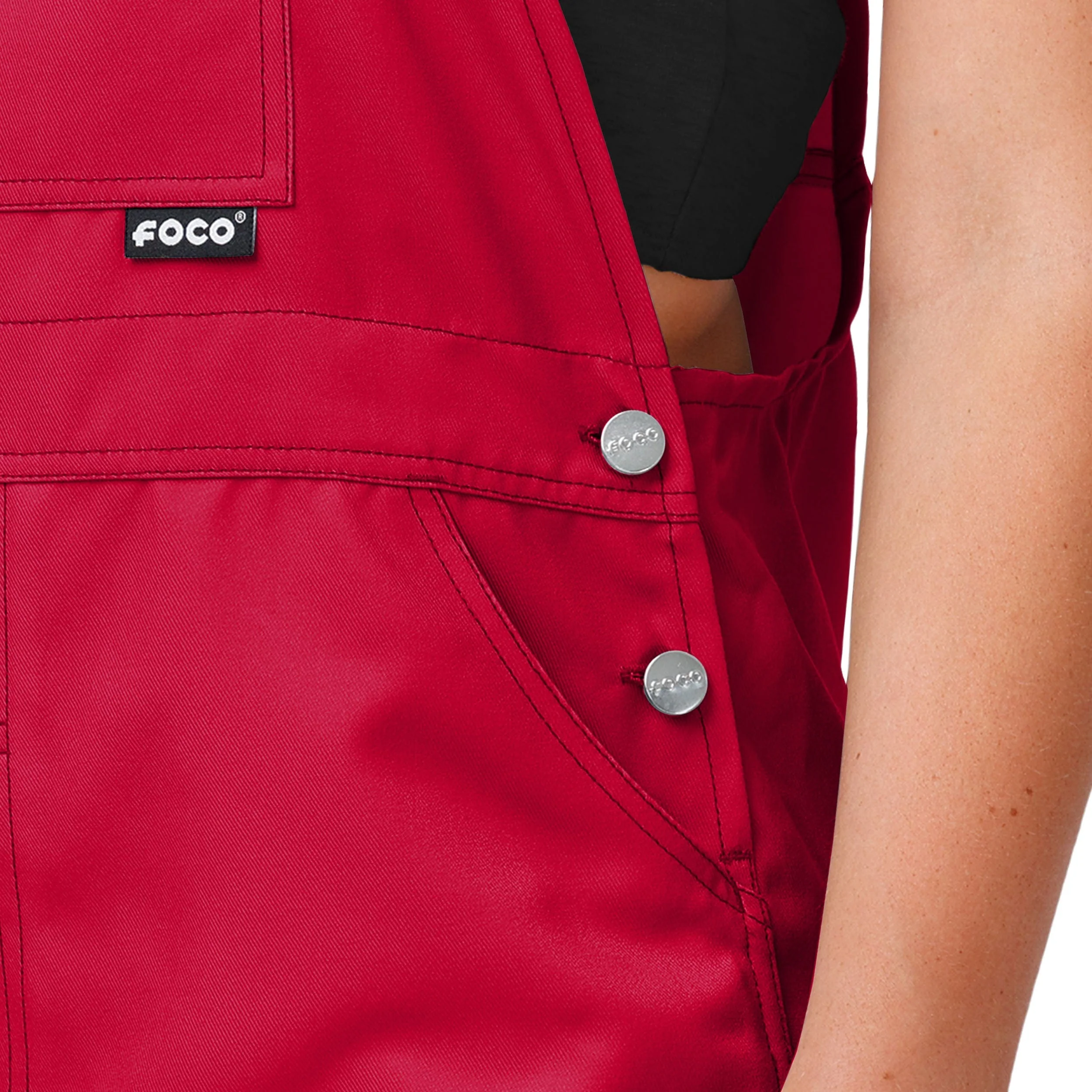 Georgia Bulldogs NCAA Womens Big Logo Bib Overalls - Image 5