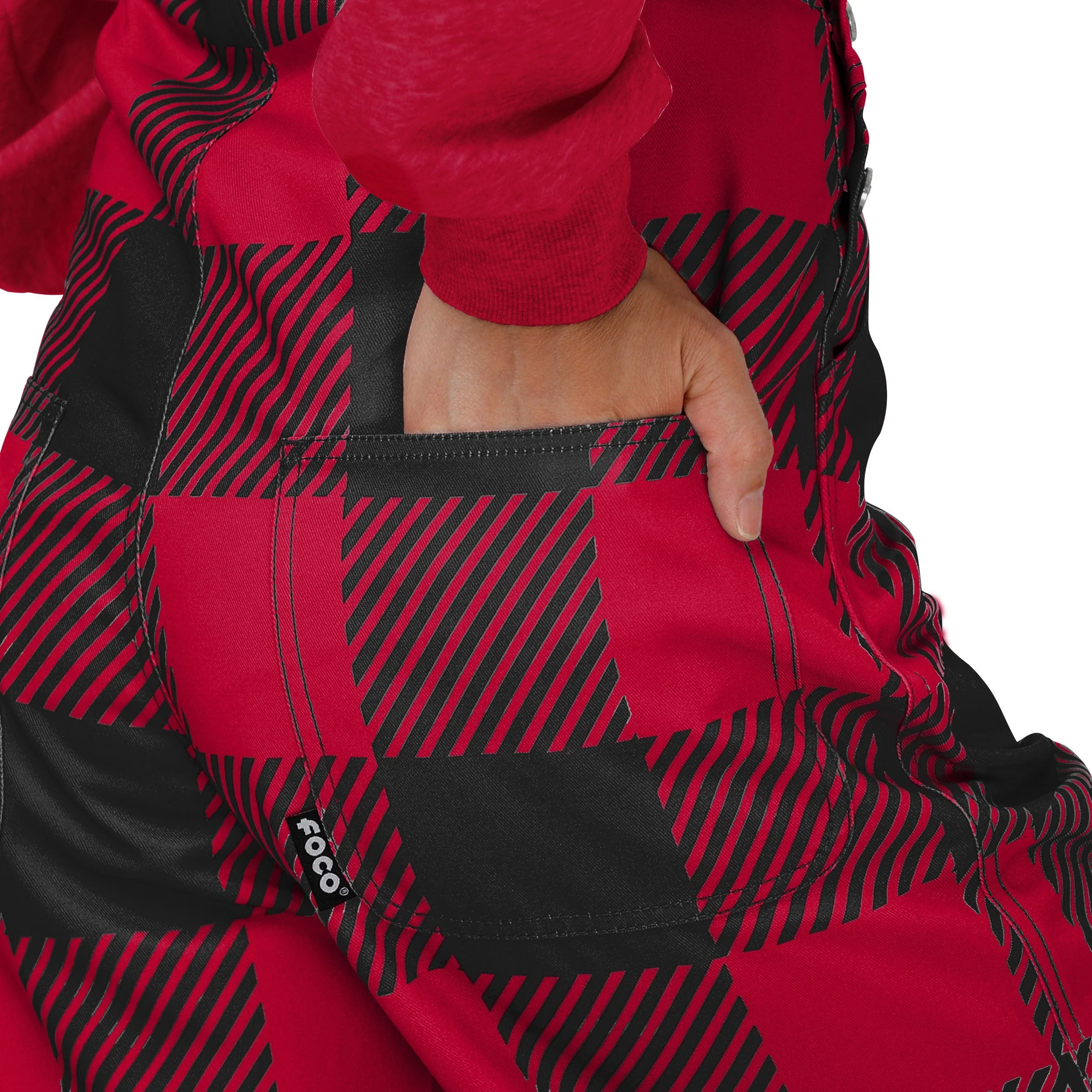 Georgia Bulldogs NCAA Womens Plaid Bib Overalls - Image 6