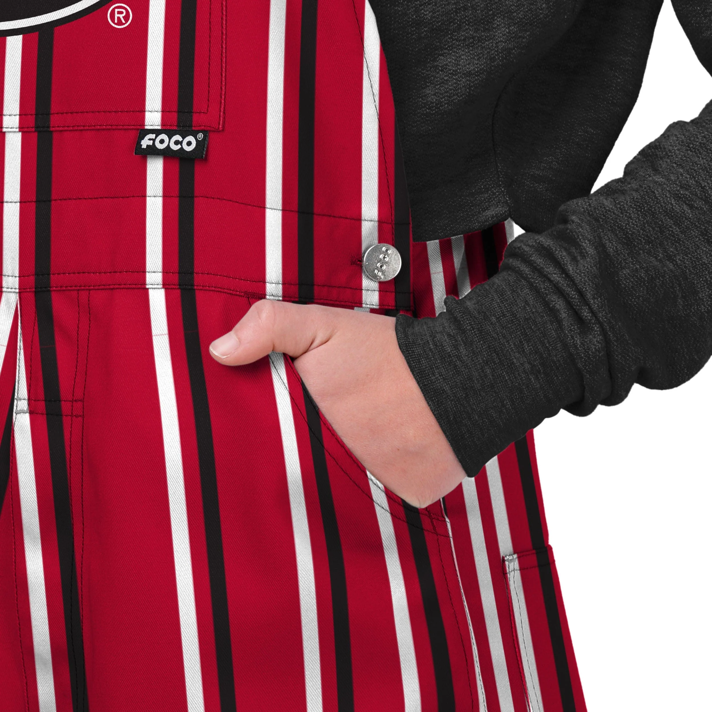 Georgia Bulldogs NCAA Womens Sideline Spirit Bib Overalls - Image 5