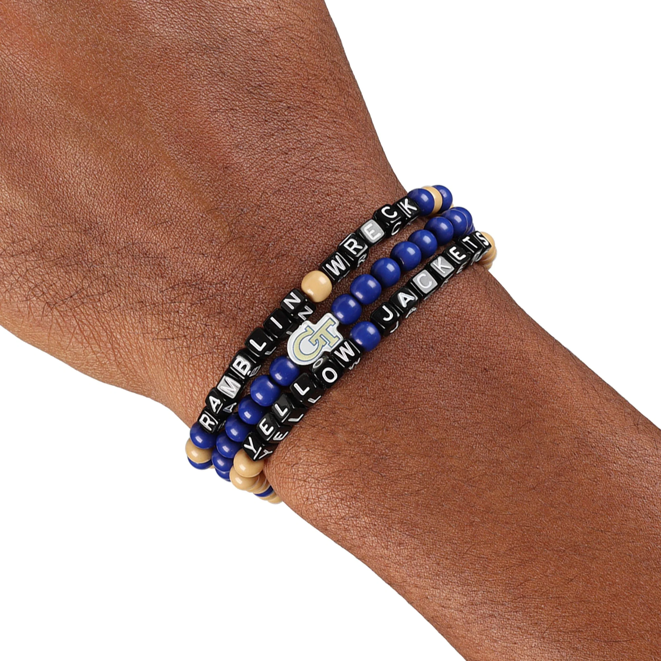 Georgia Tech Yellow Jackets NCAA 3 Pack Beaded Friendship Bracelet - Image 4