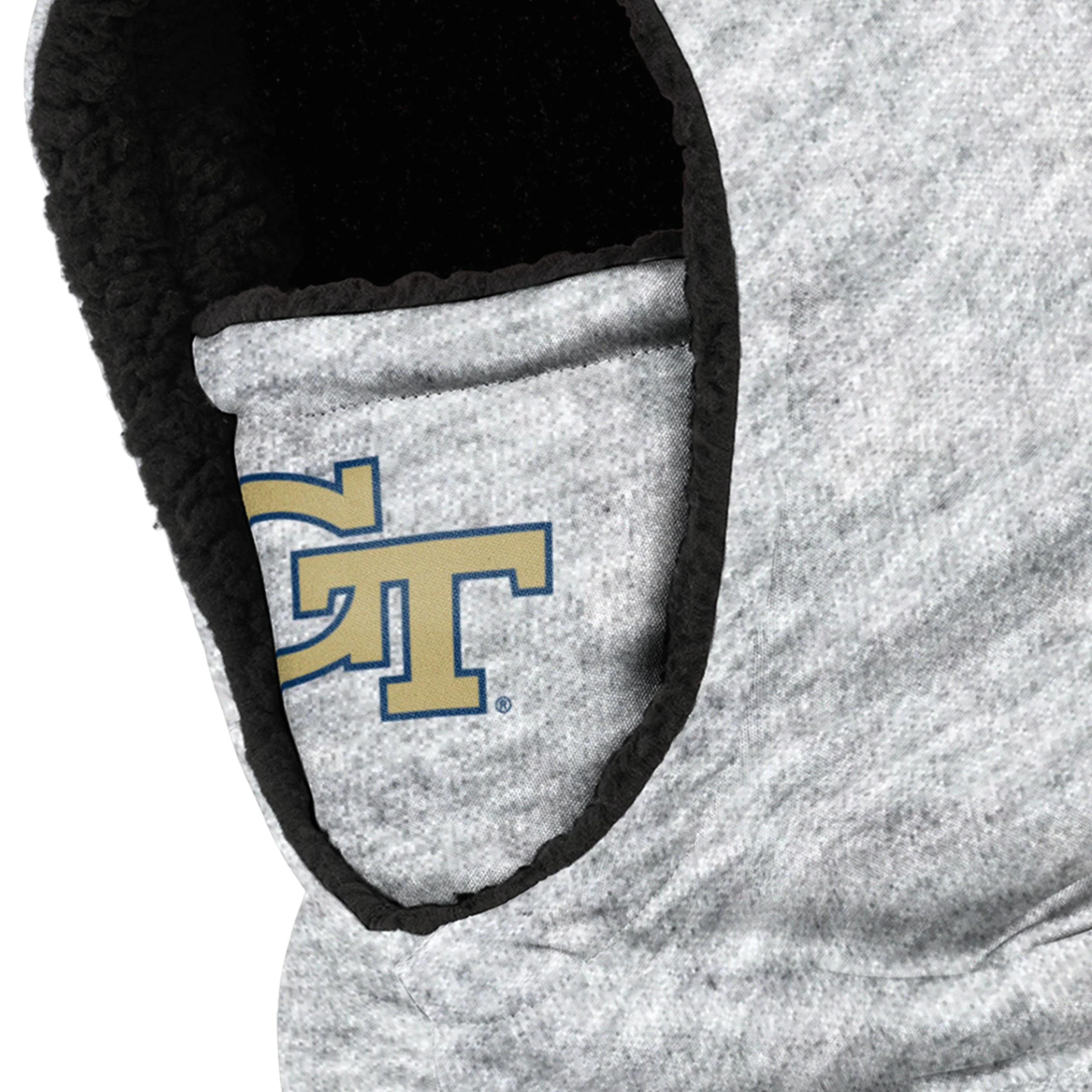 Georgia Tech Yellow Jackets NCAA Heather Grey Big Logo Hooded Gaiter - Image 3