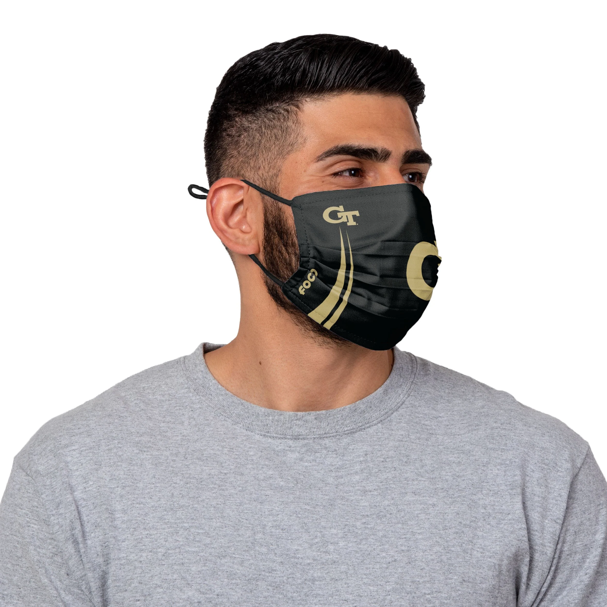 Georgia Tech Yellow Jackets NCAA On-FIeld Sideline Logo Black Face Cover - Image 2