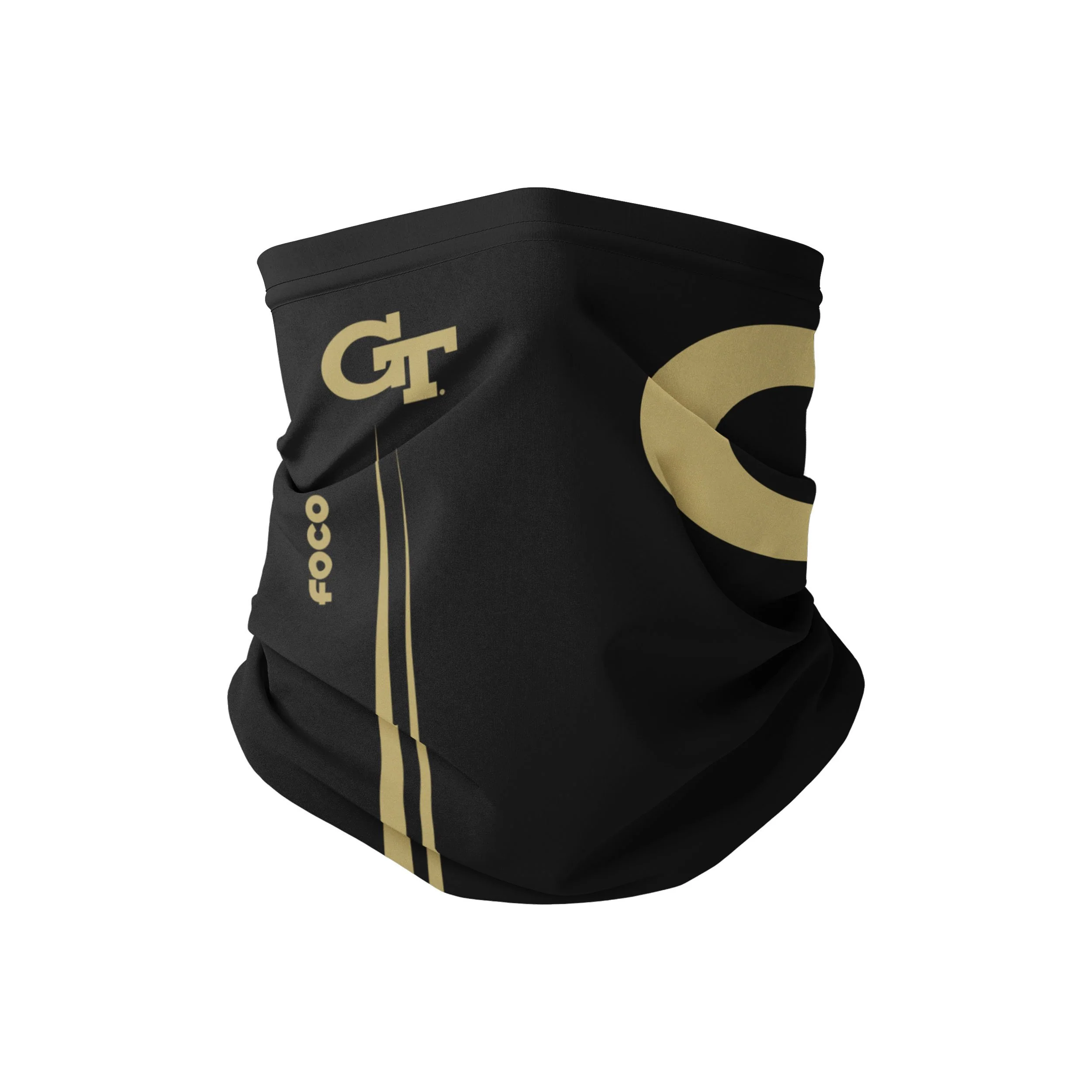 Georgia Tech Yellow Jackets NCAA On-FIeld Sideline Logo Black Gaiter Scarf