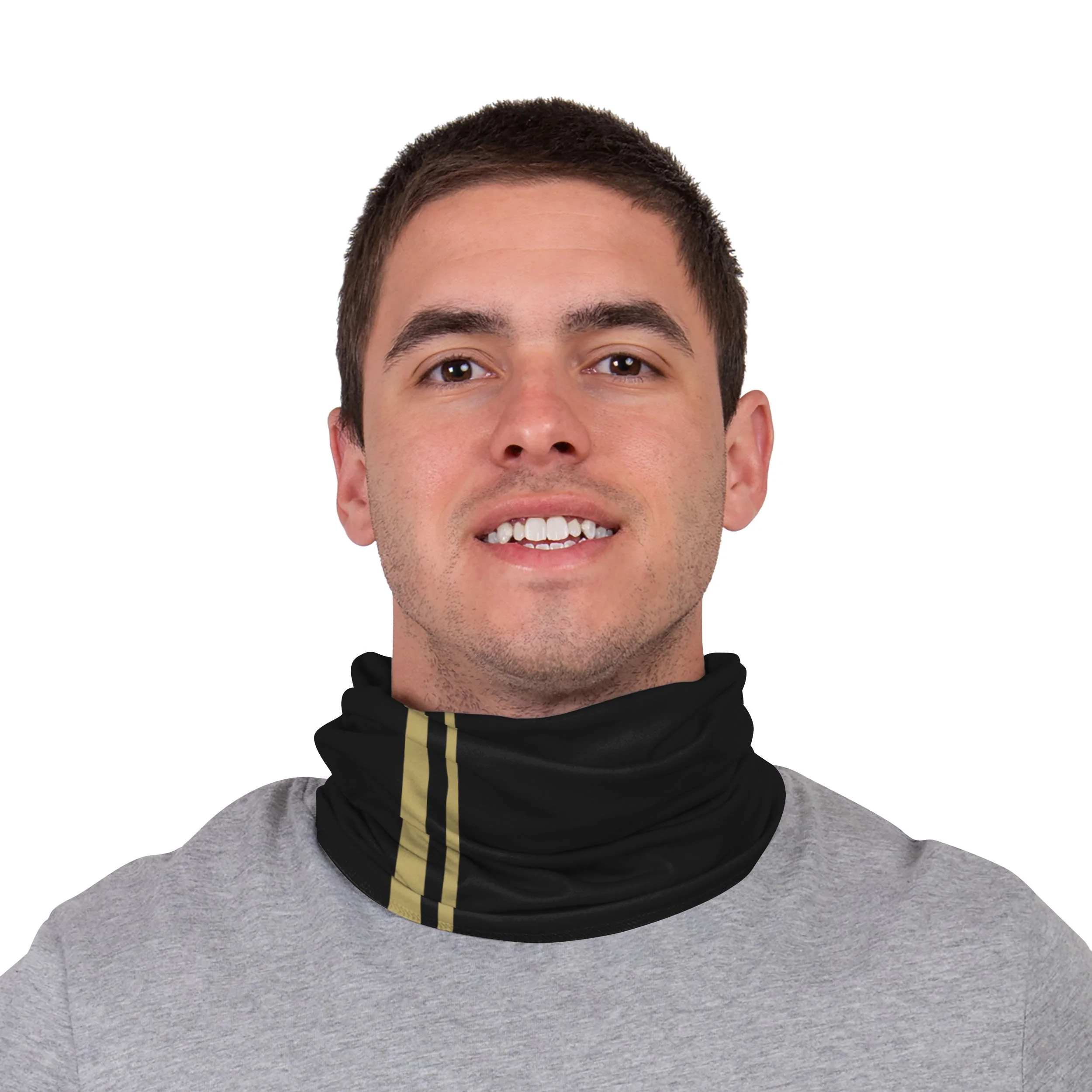 Georgia Tech Yellow Jackets NCAA On-FIeld Sideline Logo Black Gaiter Scarf - Image 3
