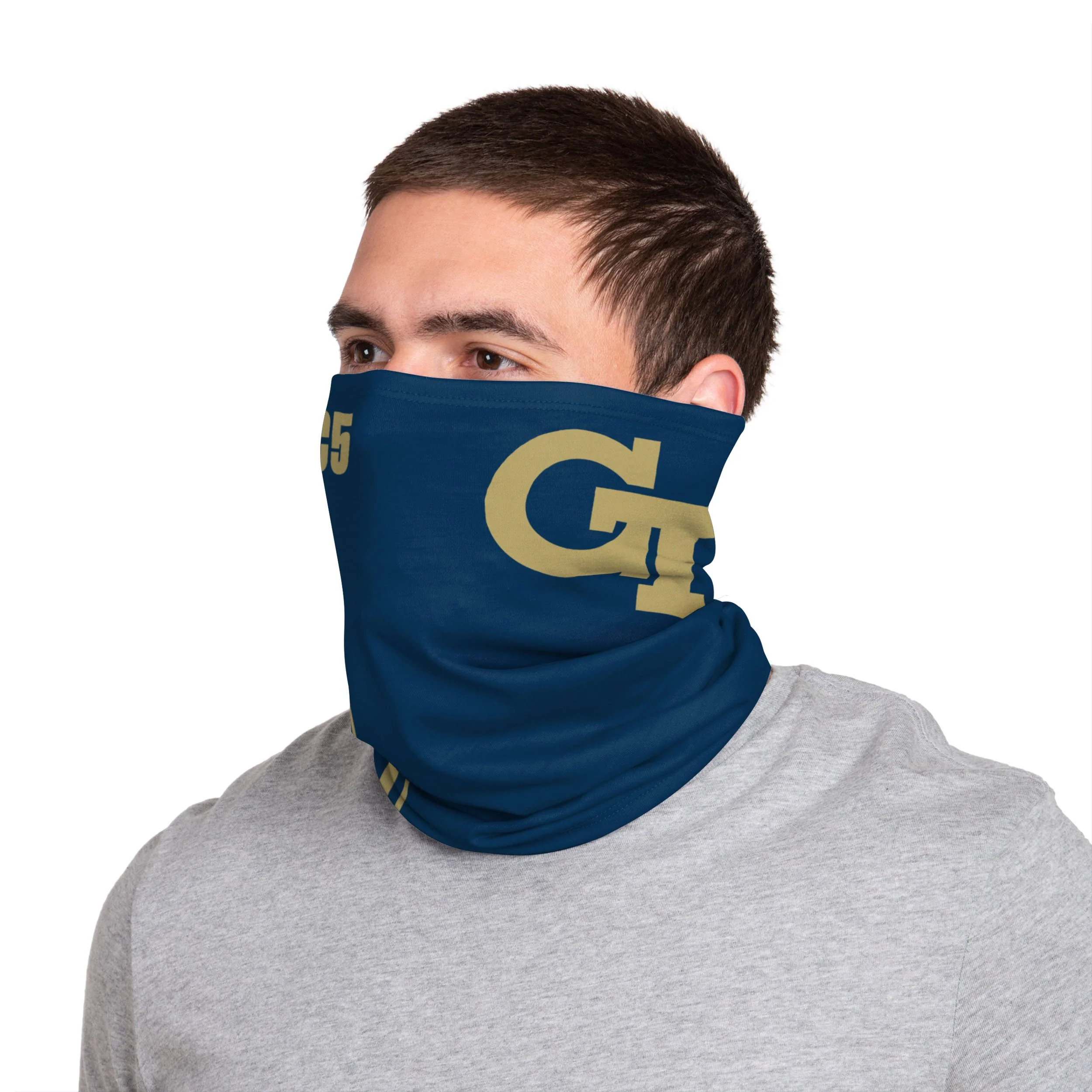 Georgia Tech Yellow Jackets NCAA On-Field Sideline Logo Coach Gaiter Scarf - Image 2