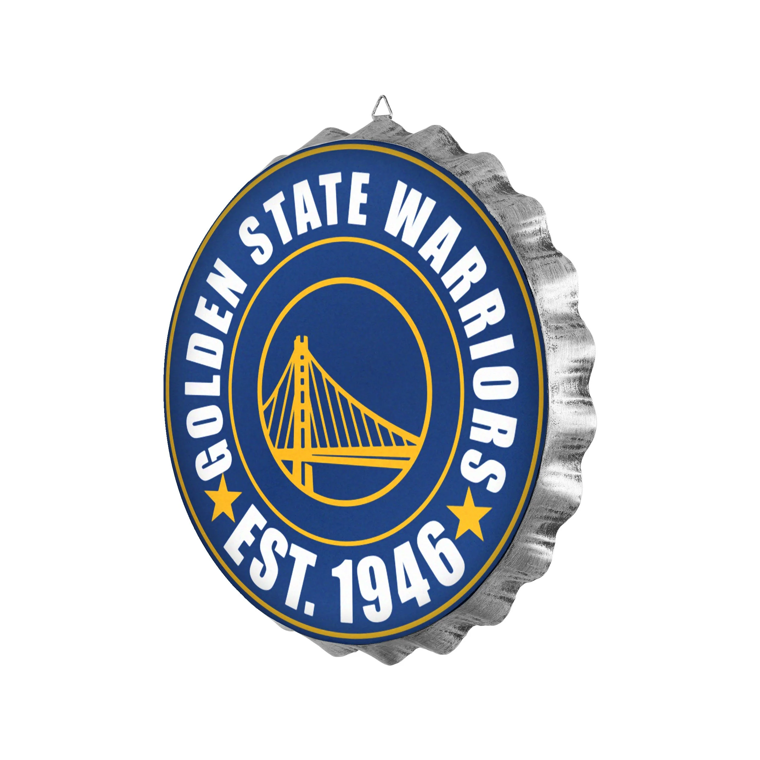 Golden State Warriors NBA Bottle Cap Wall Sign