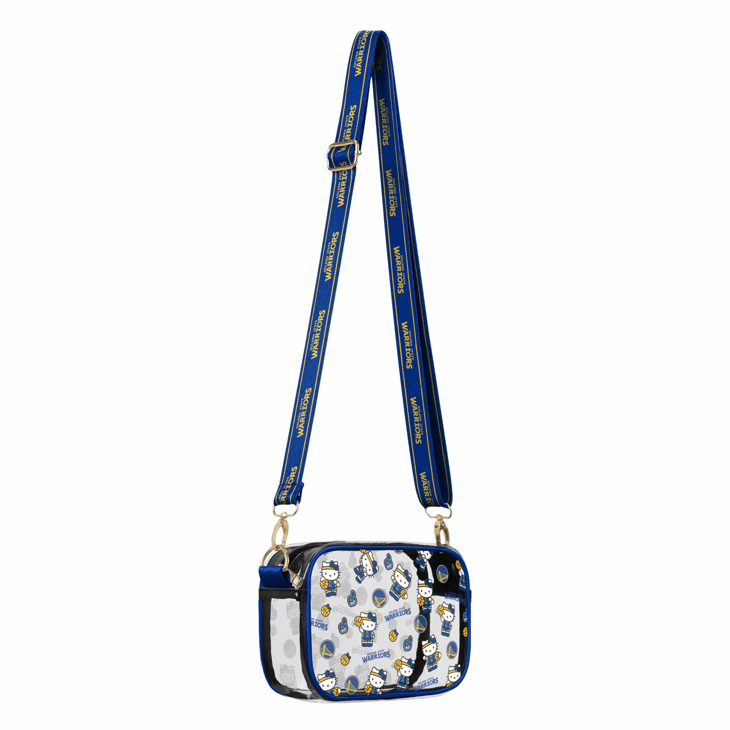 Golden State Warriors NBA Hello Kitty® Clear Crossbody Bag (PREORDER - SHIPS LATE JUNE) - Image 2