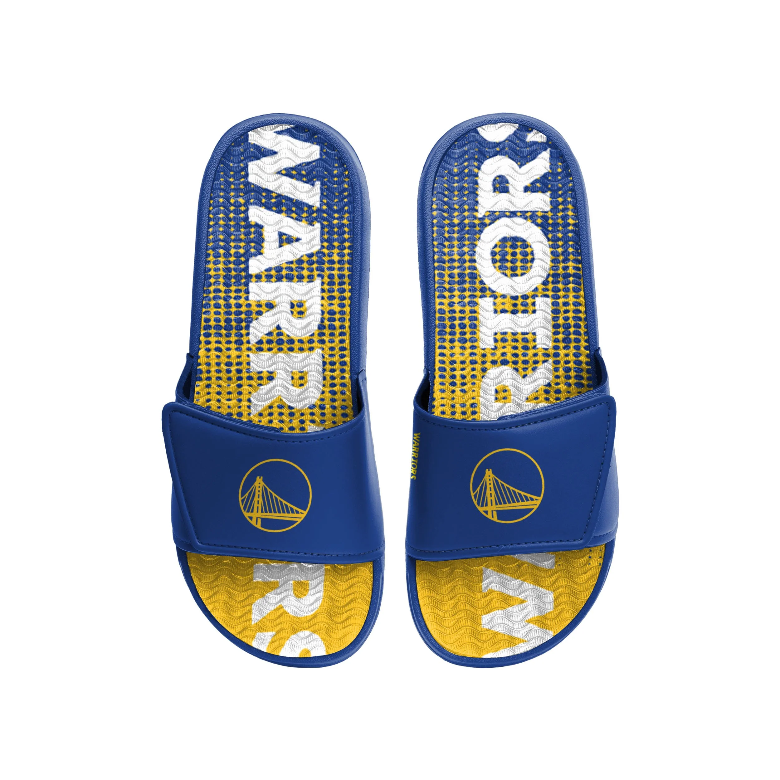 Golden State Warriors NBA Mens Gradient Wordmark Gel Slide - Image 2
