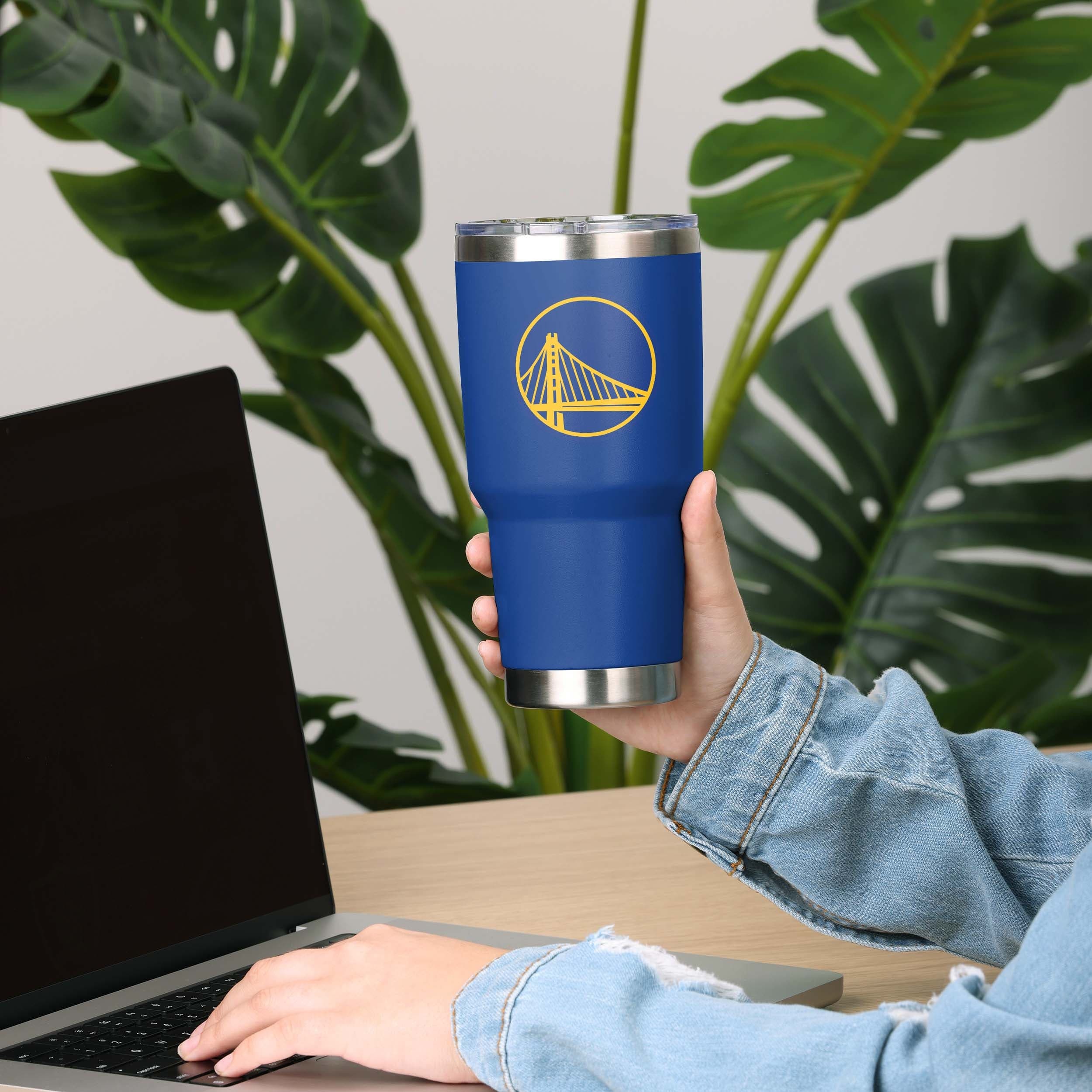 Golden State Warriors NBA Team Logo 30 oz Tumbler - Image 2