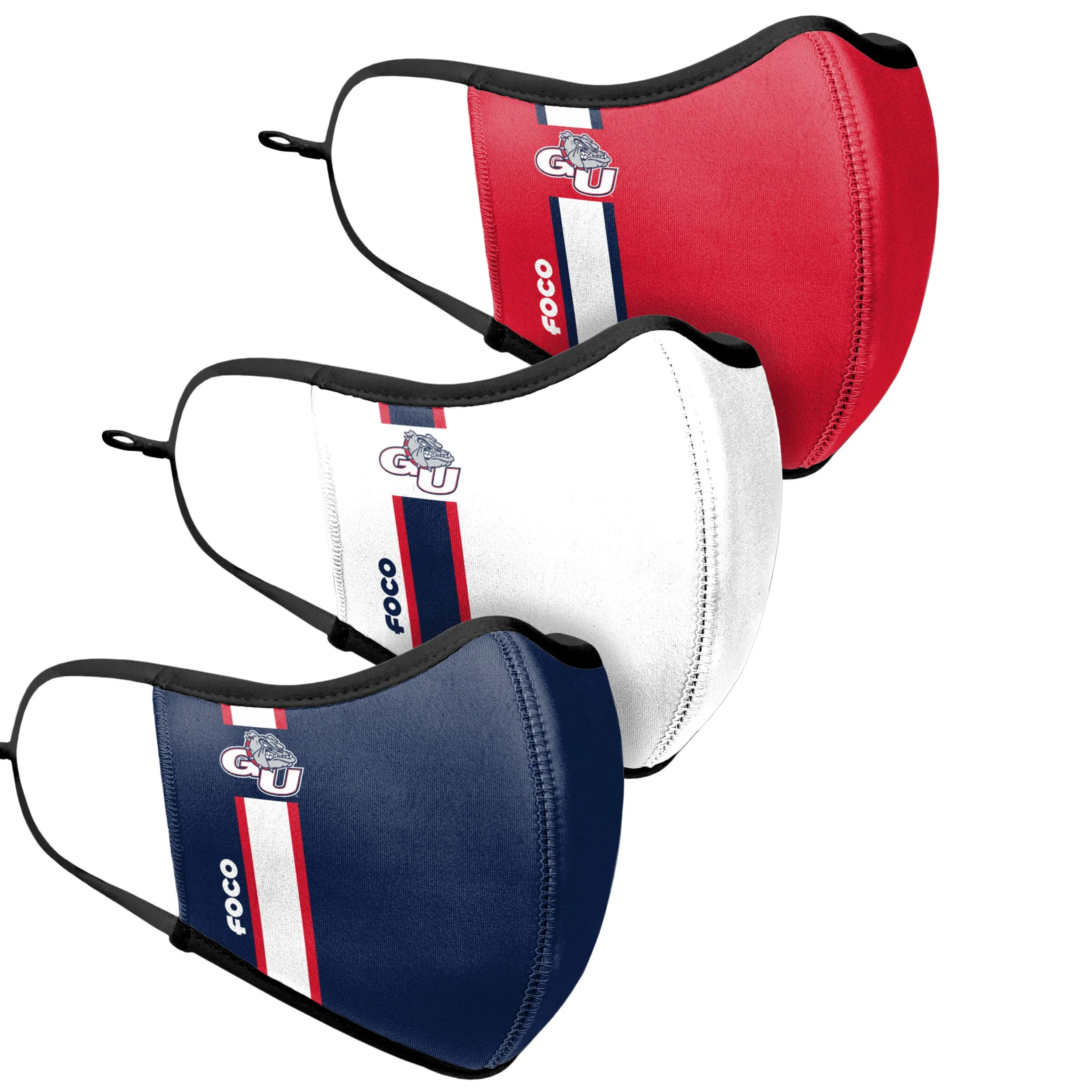 Gonzaga Bulldogs NCAA Sport 3 Pack Face Cover - Image 3