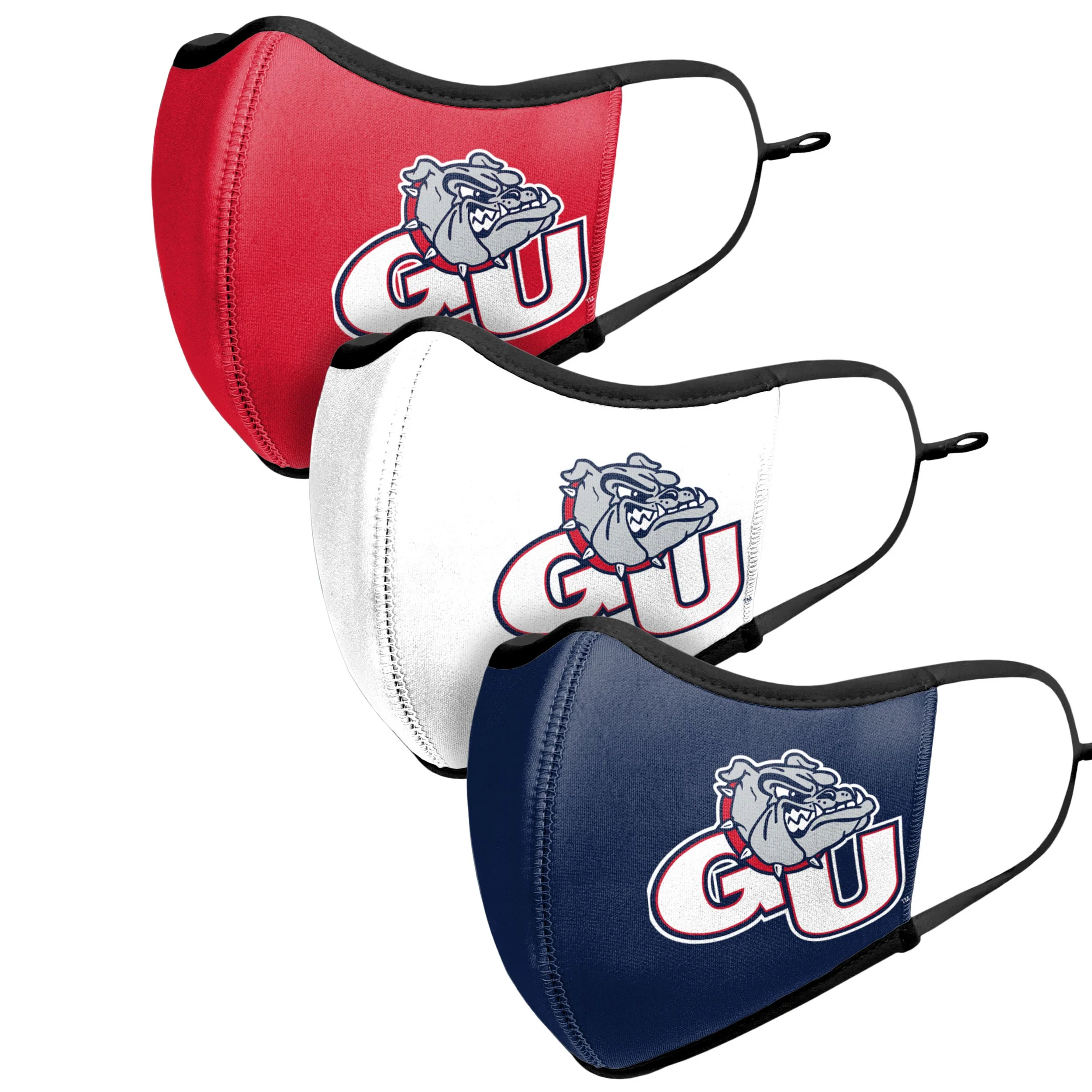 Gonzaga Bulldogs NCAA Sport 3 Pack Face Cover - Image 4
