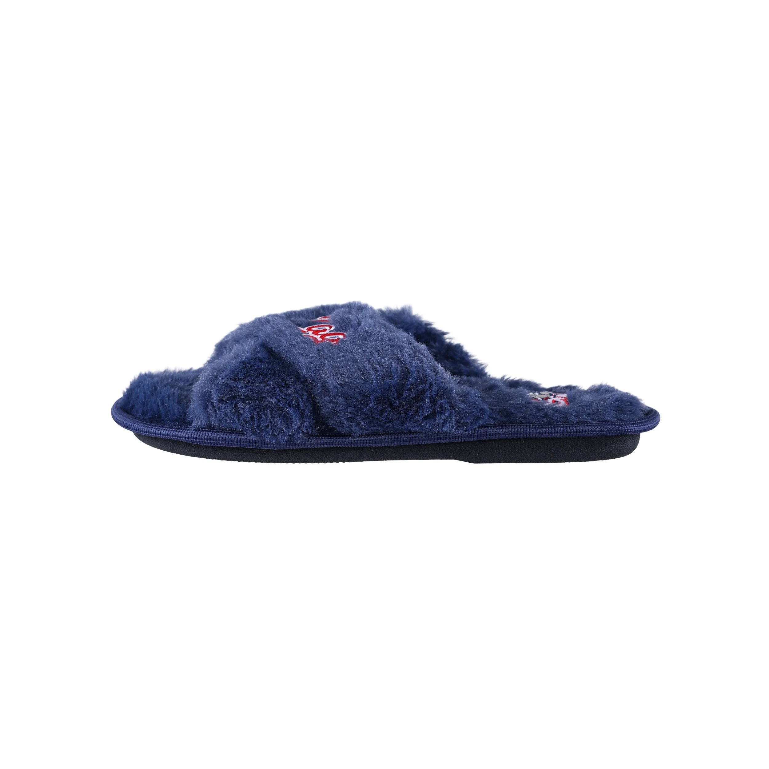 Gonzaga Bulldogs NCAA Womens Script Wordmark Fur Cross Slide - Image 4