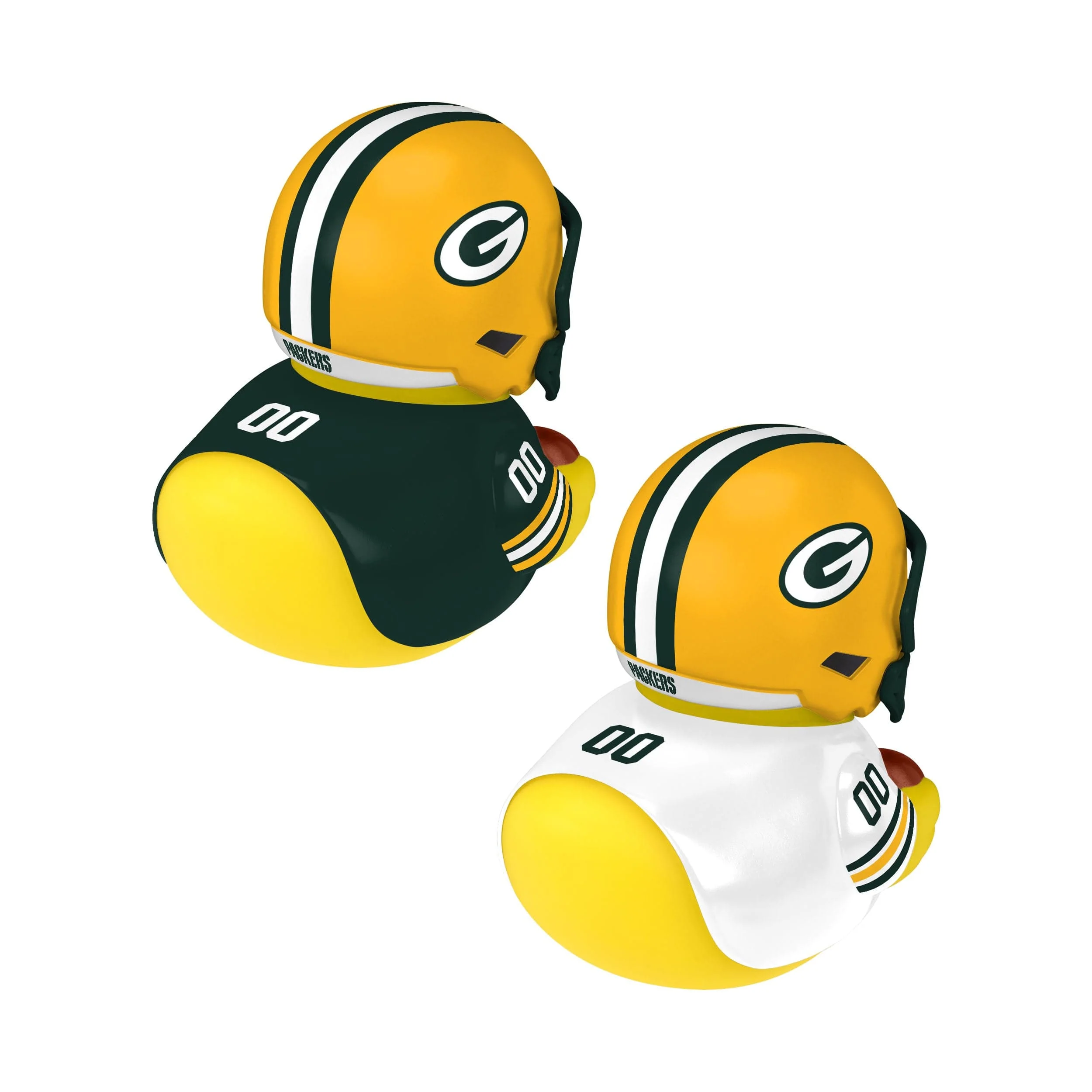 Green Bay Packers NFL 2 Pack Vinyl Ducks - Image 3