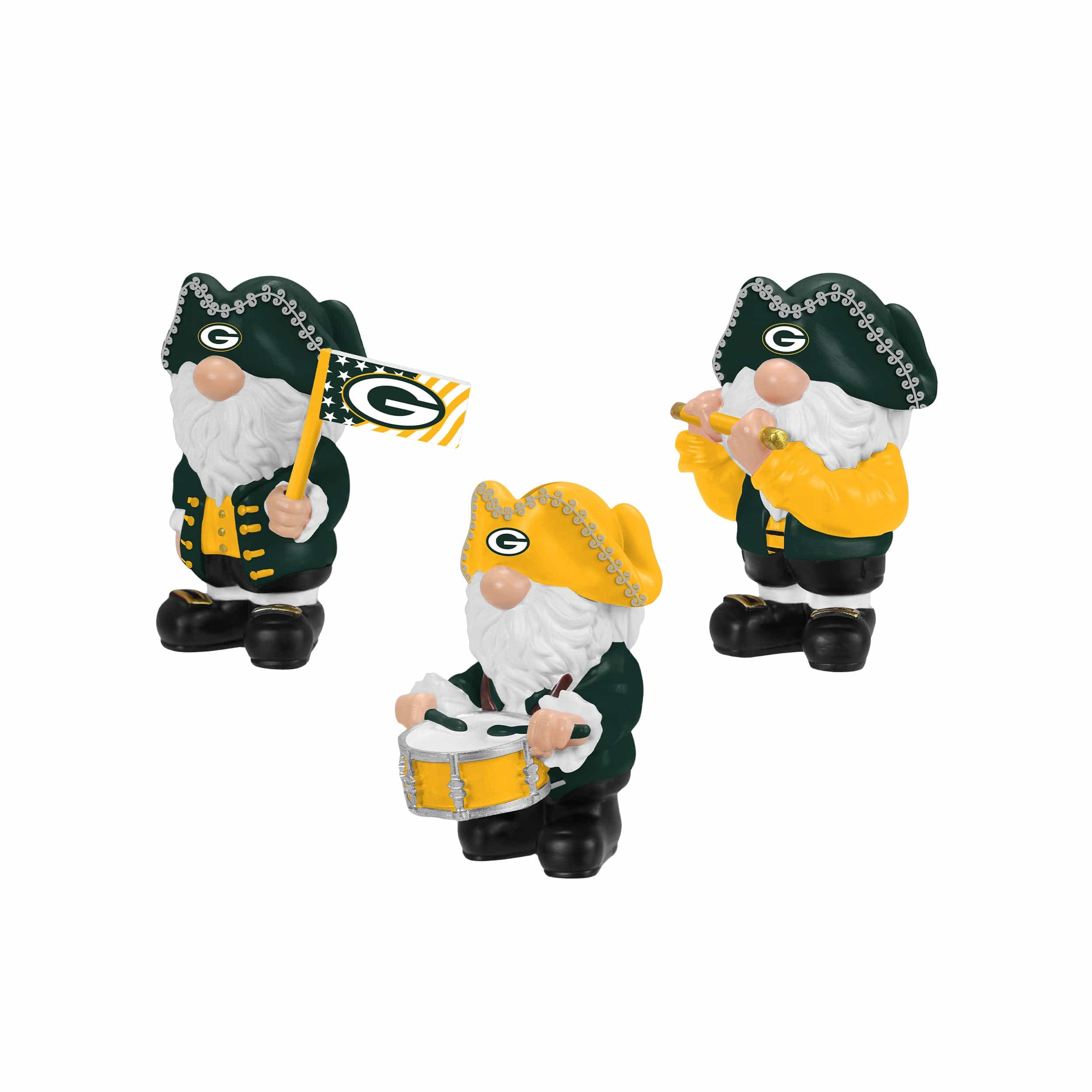 Green Bay Packers NFL 3 Pack Americana Mini Gnome Set - Image 3