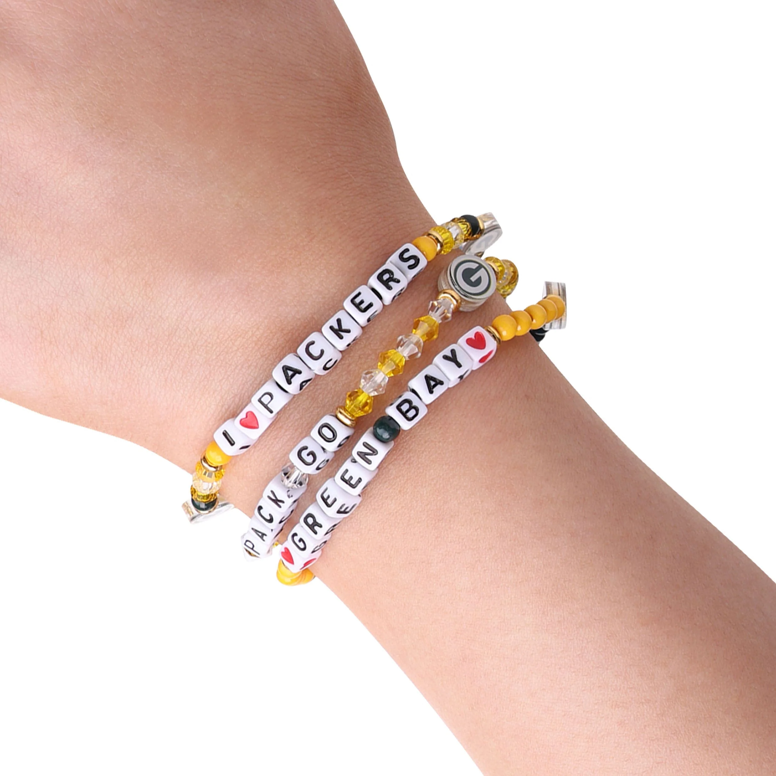 Green Bay Packers NFL 3 Pack Friendship Bracelet - Image 4