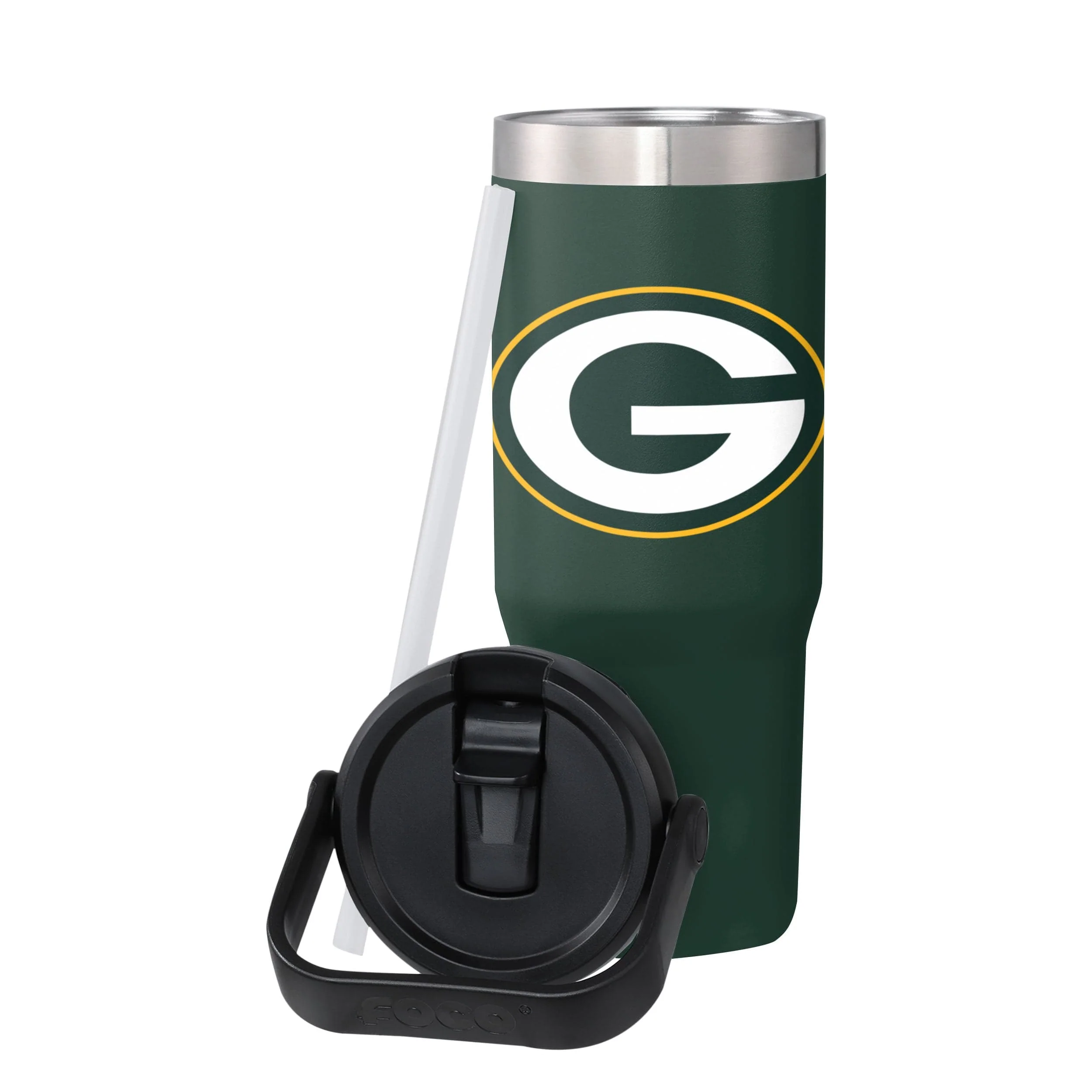 Green Bay Packers NFL 30 oz Straw Tumbler - Image 3