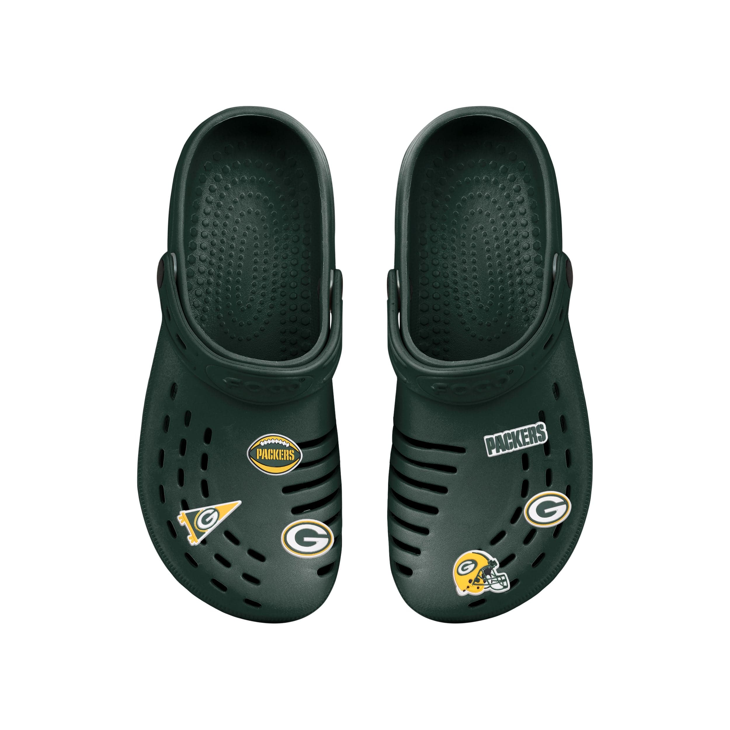 Green Bay Packers NFL 6 Pack Team Clog Charms - Image 4