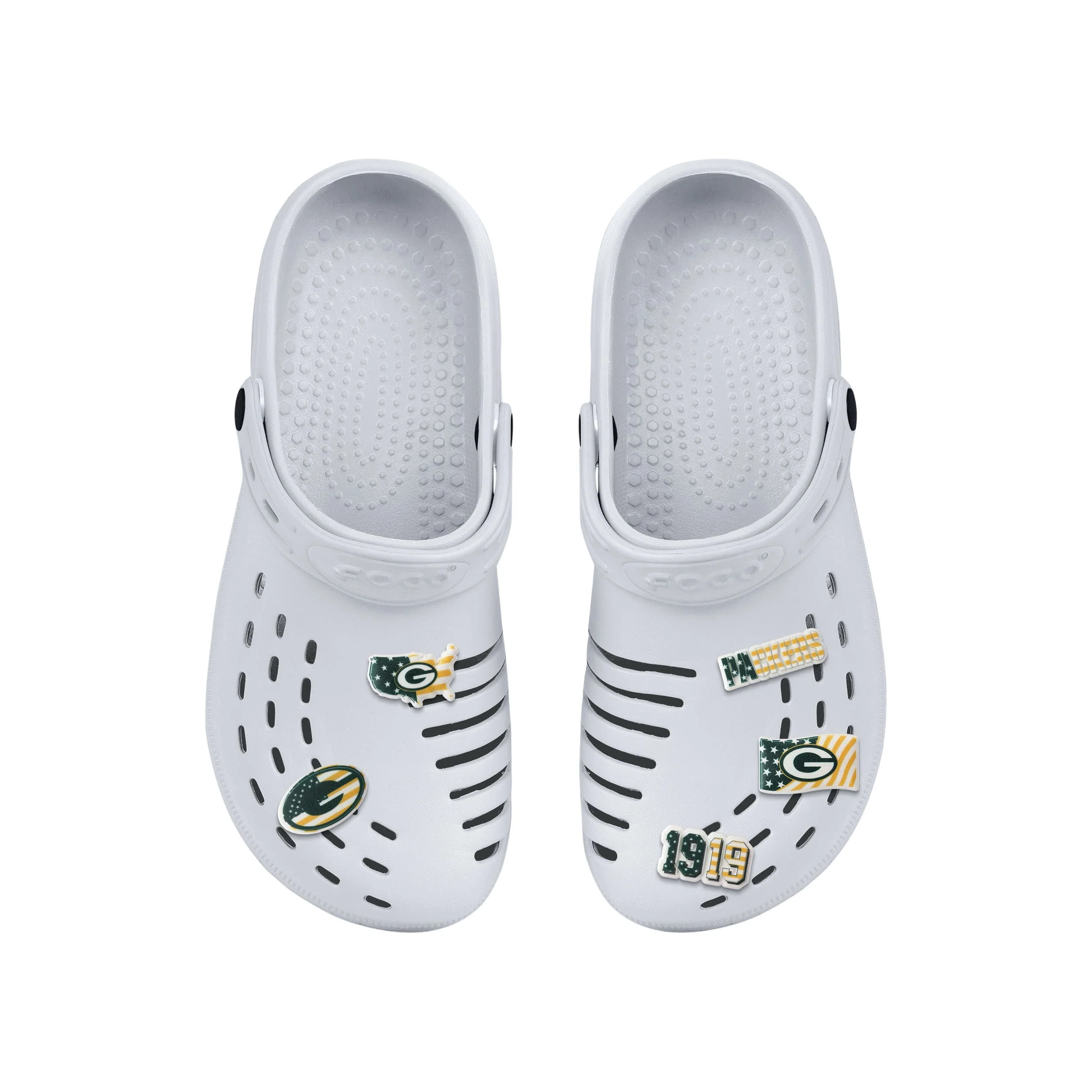 Green Bay Packers NFL Americana 5 Pack Team Clog Charms - Image 4