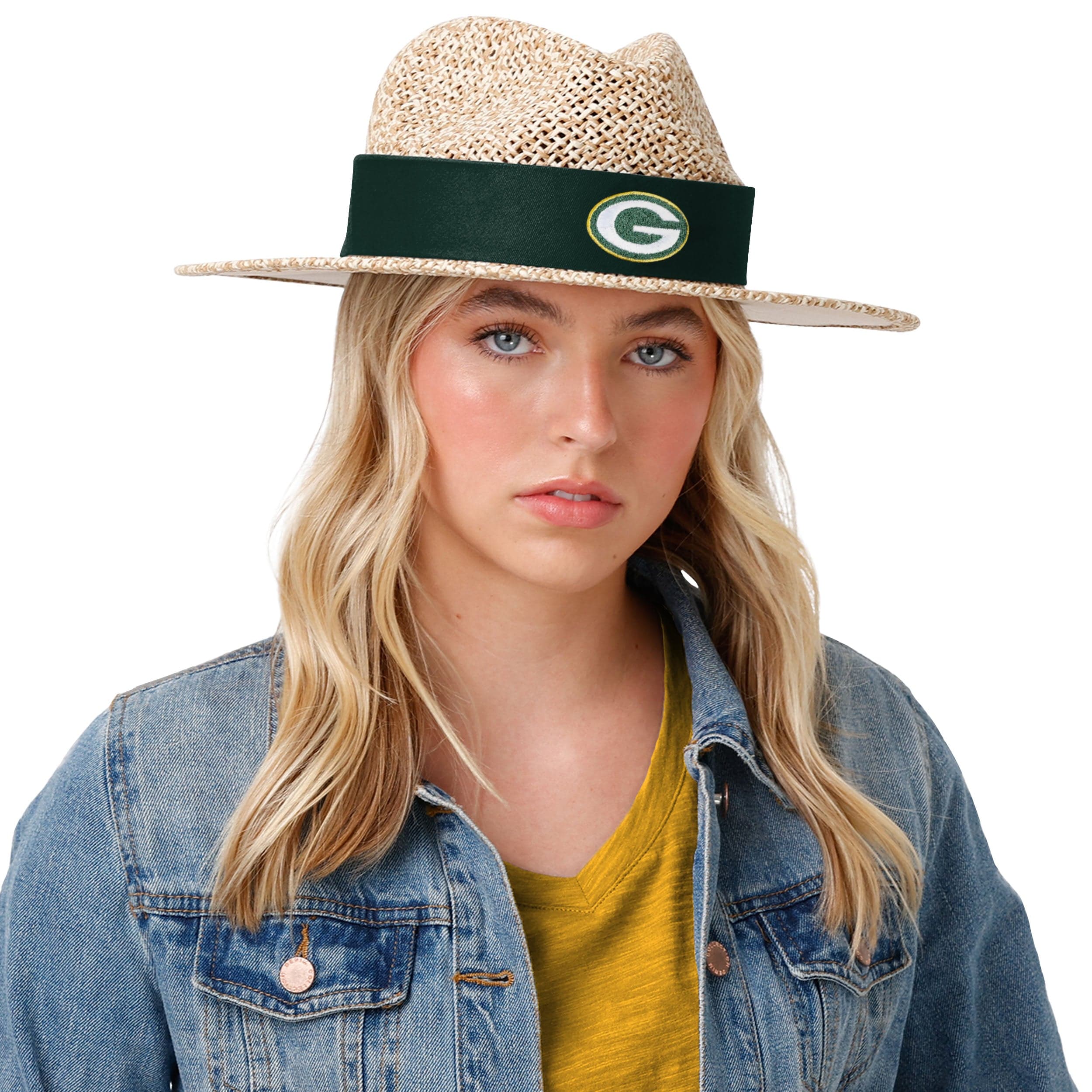 Green Bay Packers NFL Band Straw Hat - Image 5