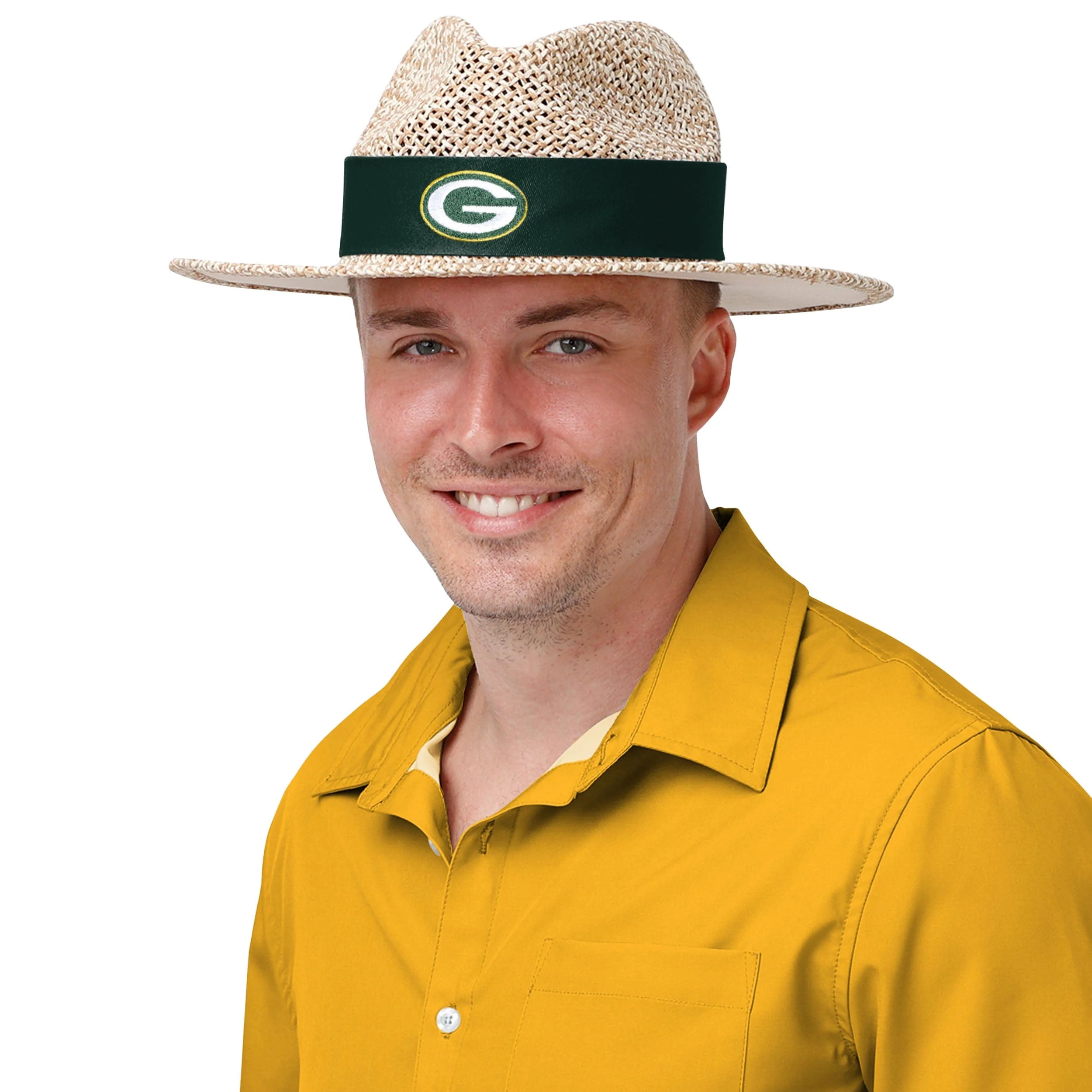Green Bay Packers NFL Band Straw Hat - Image 6