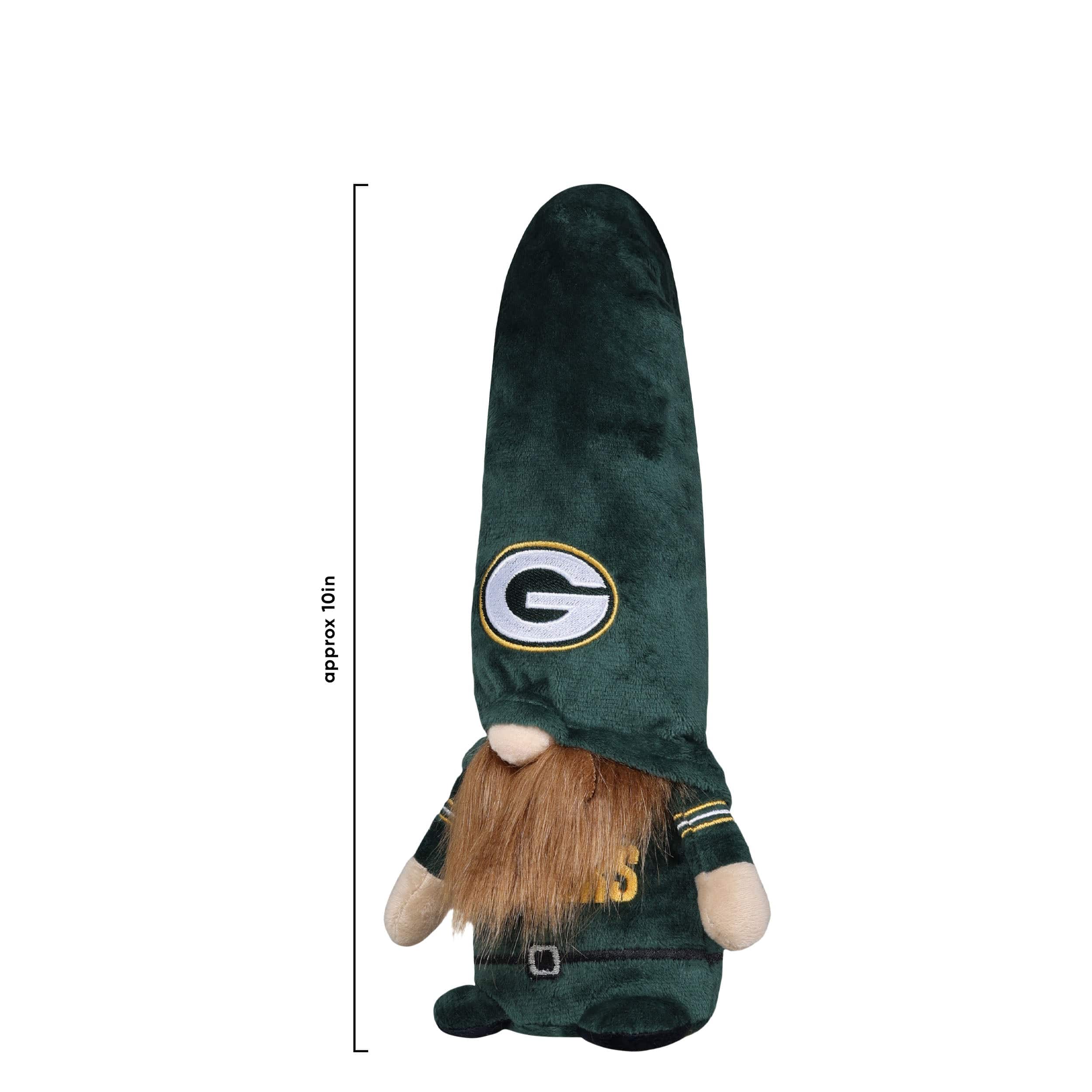 Green Bay Packers NFL Bearded Stocking Cap Plush Gnome - Image 2
