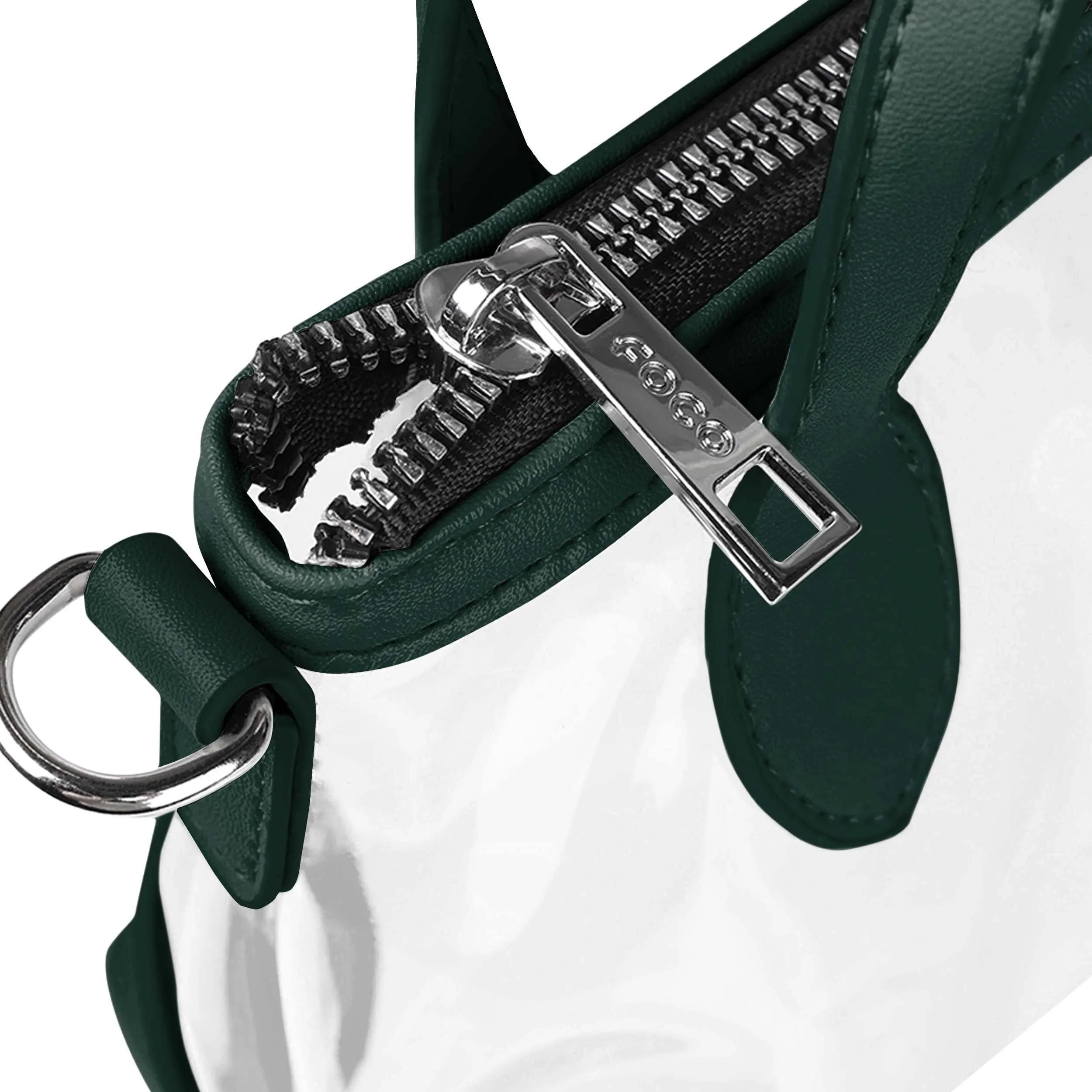 Green Bay Packers NFL Big Logo Clear Crossbody Mini Purse - Image 4
