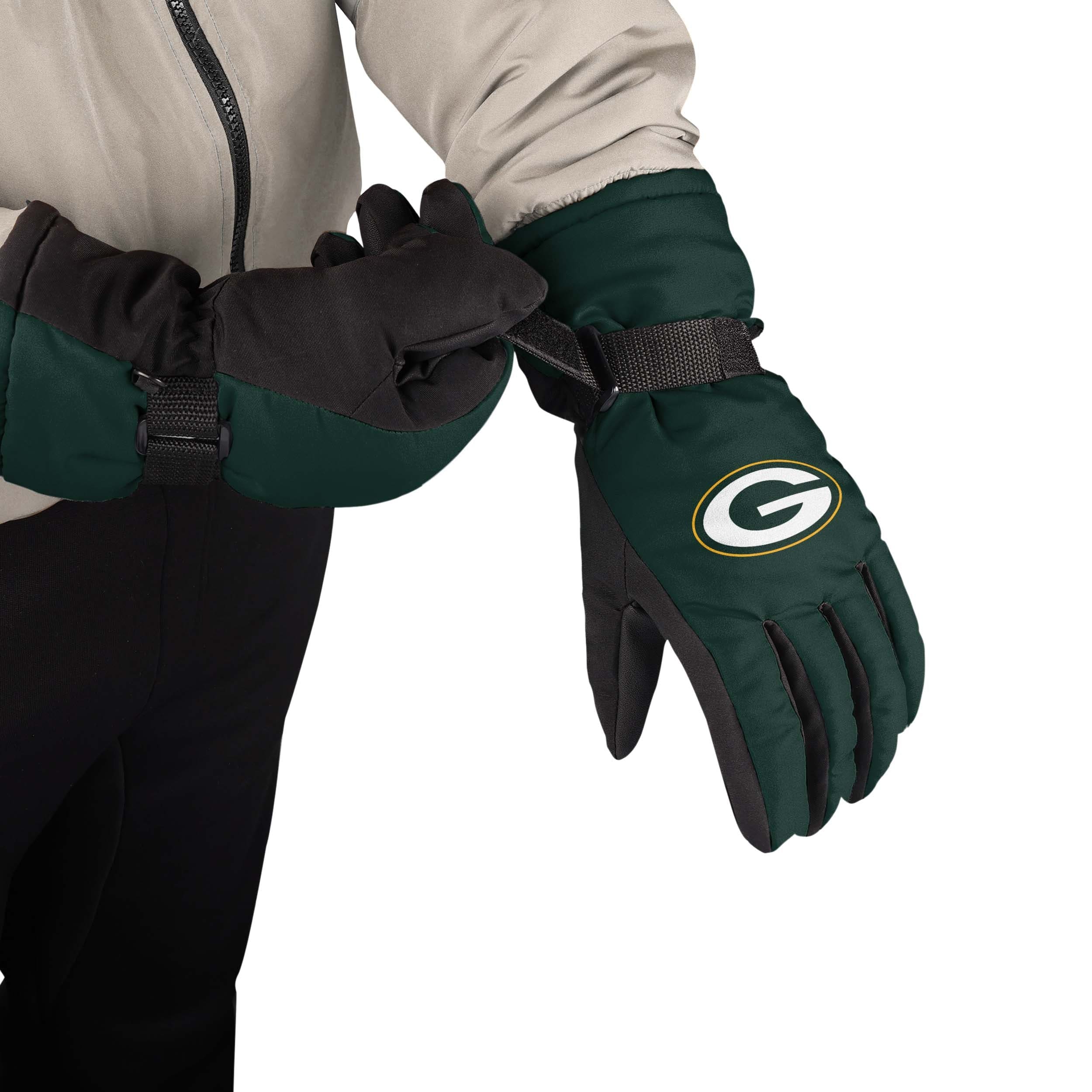 Green Bay Packers NFL Big Logo Insulated Gloves - Image 2