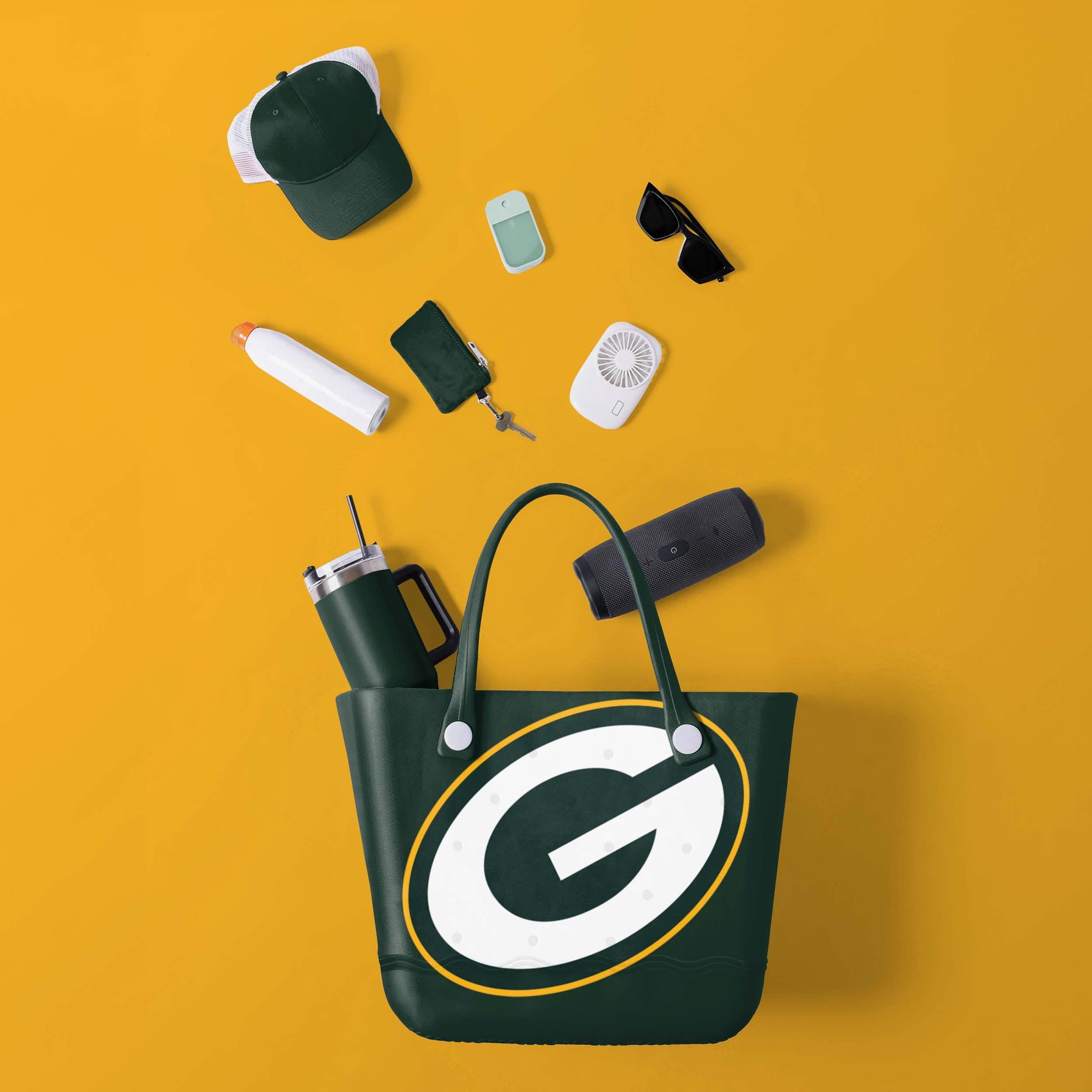Green Bay Packers NFL Big Logo Tailgate Tote Bag - Image 2