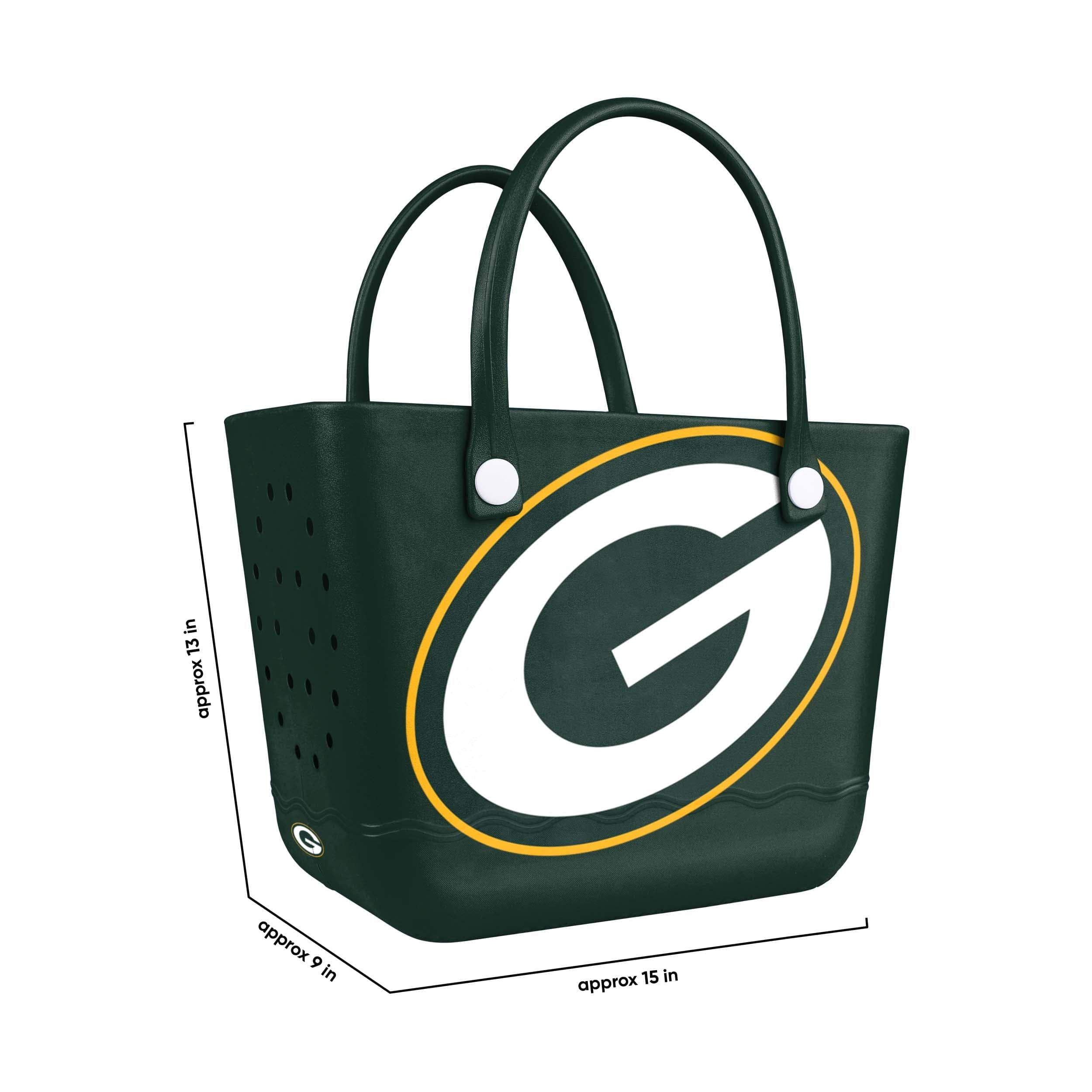 Green Bay Packers NFL Big Logo Tailgate Tote Bag - Image 3