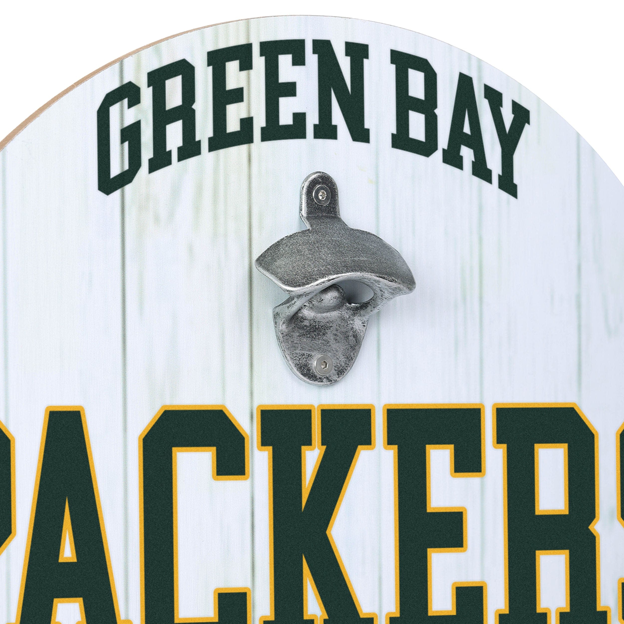 Green Bay Packers NFL Bottle Opener Cap Catcher Wall Sign - Image 3